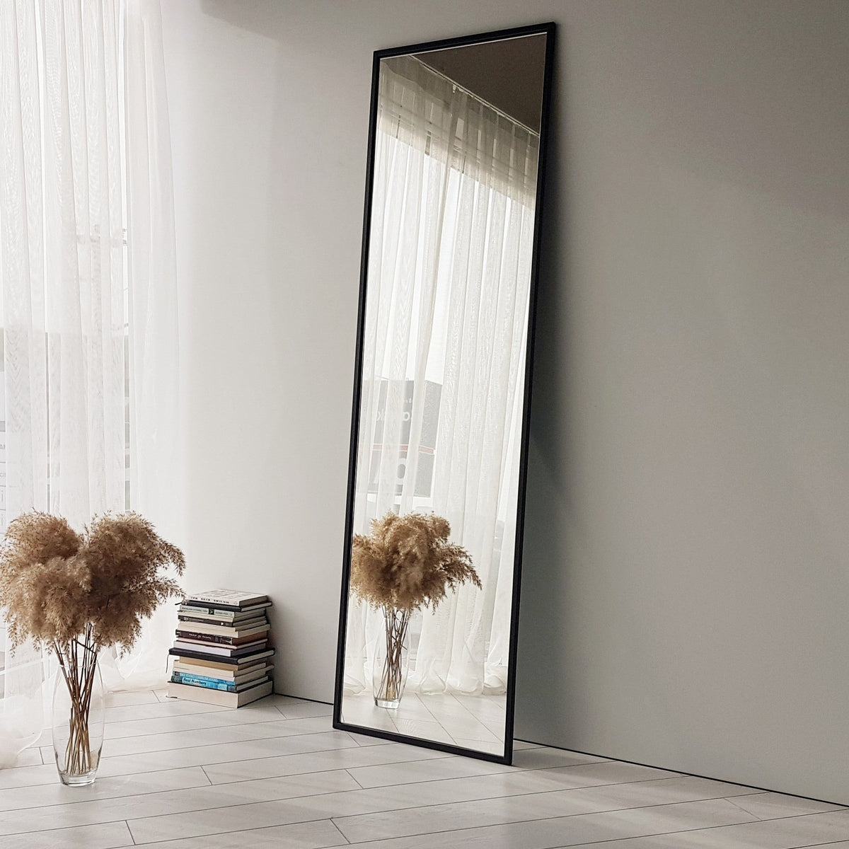 Oglinda COOL ANYA, negru, metal, 50x60x170 cm