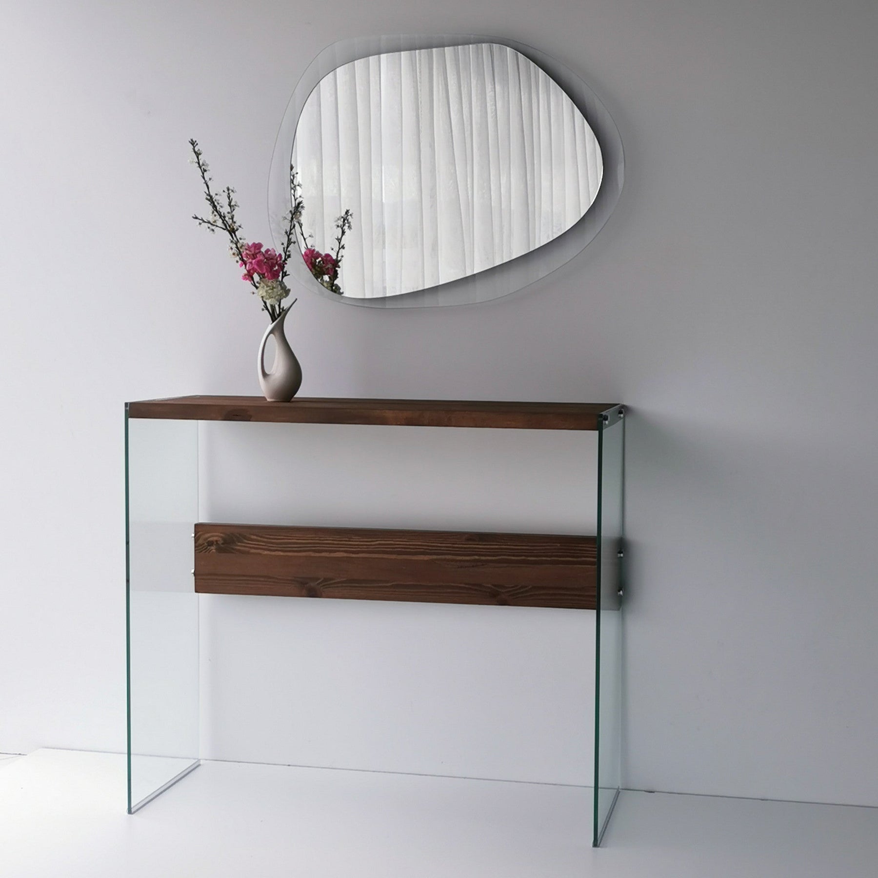 Oglinda perete Aqua A342, sticla securizata, 75x55 cm