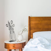 Accesoriu decorativ Flowerpot-11, negru, metal, 30x53 cm