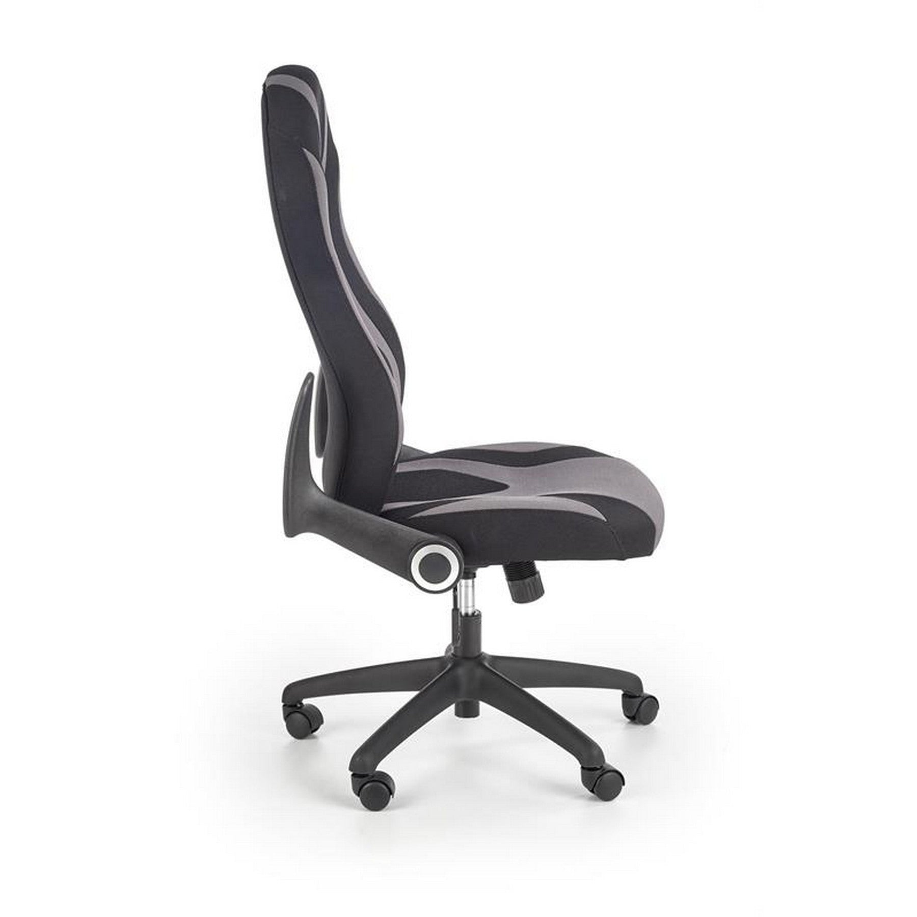 Scaun birou Jofrey, negru/gri, 66x64x109/117 cm