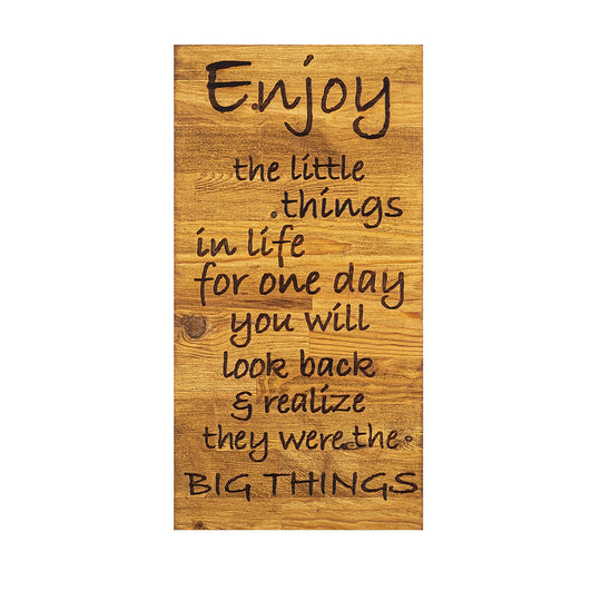 Accesoriu decorativ Enjoy, negru/stejar, lemn, 30x3x58 cm