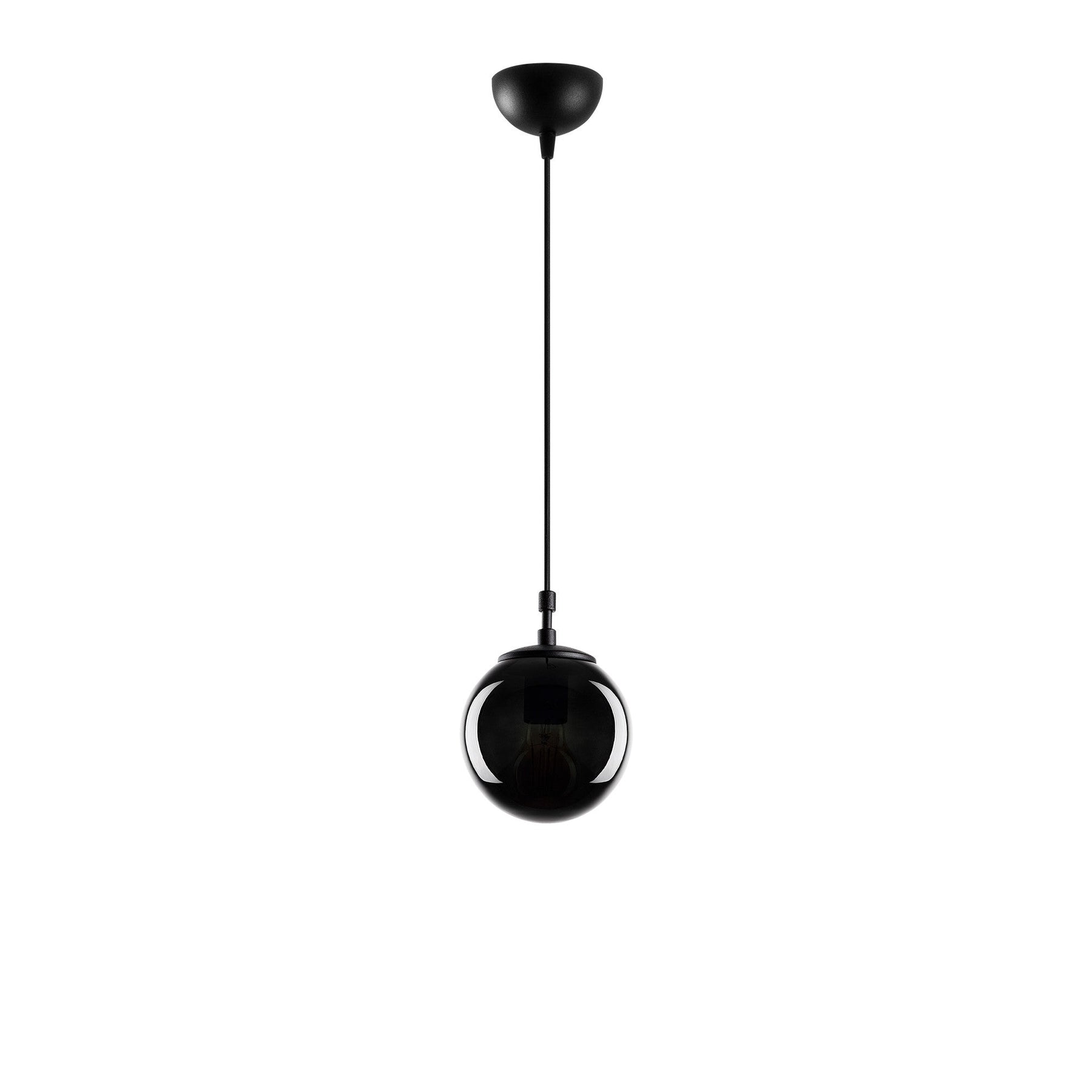 Lustra Efe, 2155, sticla vopsita, negru, 15x15x110 cm