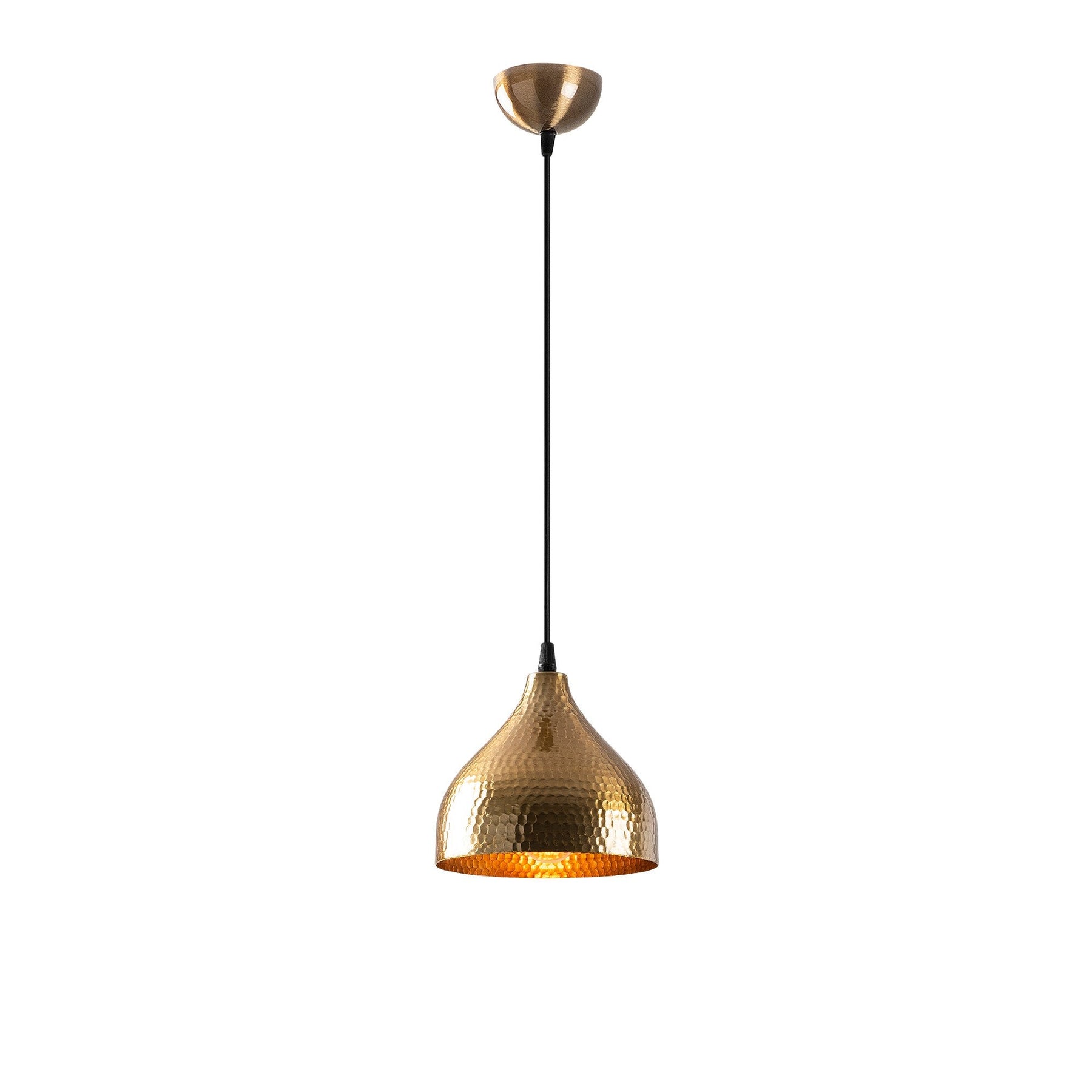 Lustra Tattoo-2394, negru/maro, metal, 18x18x114 cm