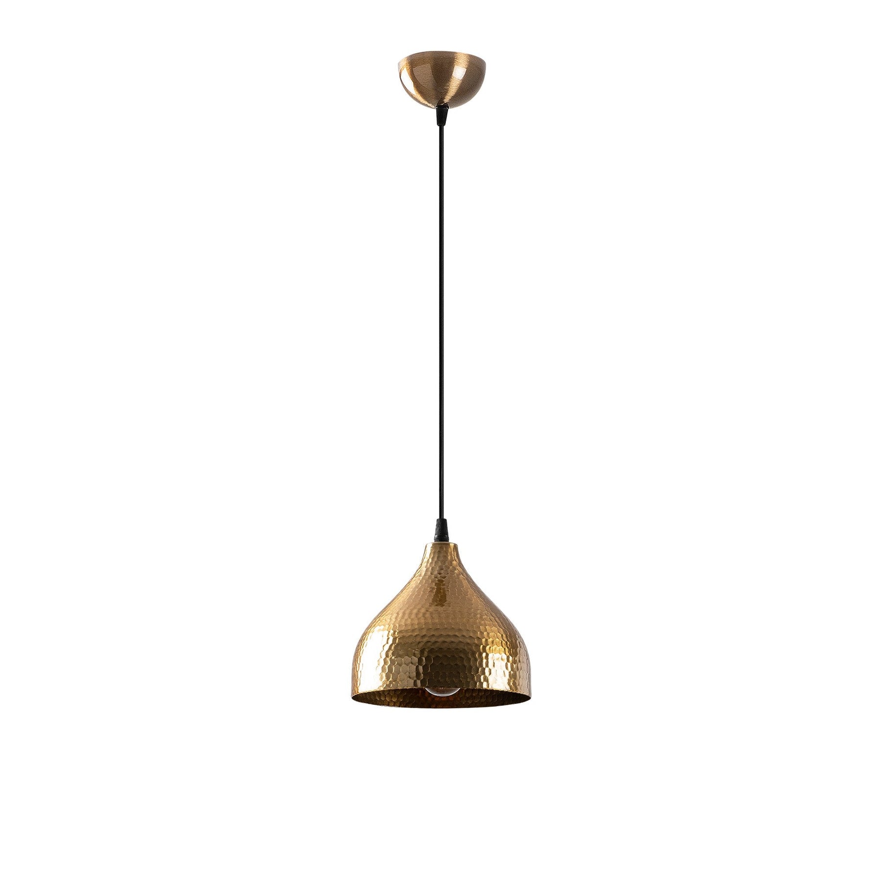 Lustra Tattoo-2394, negru/maro, metal, 18x18x114 cm