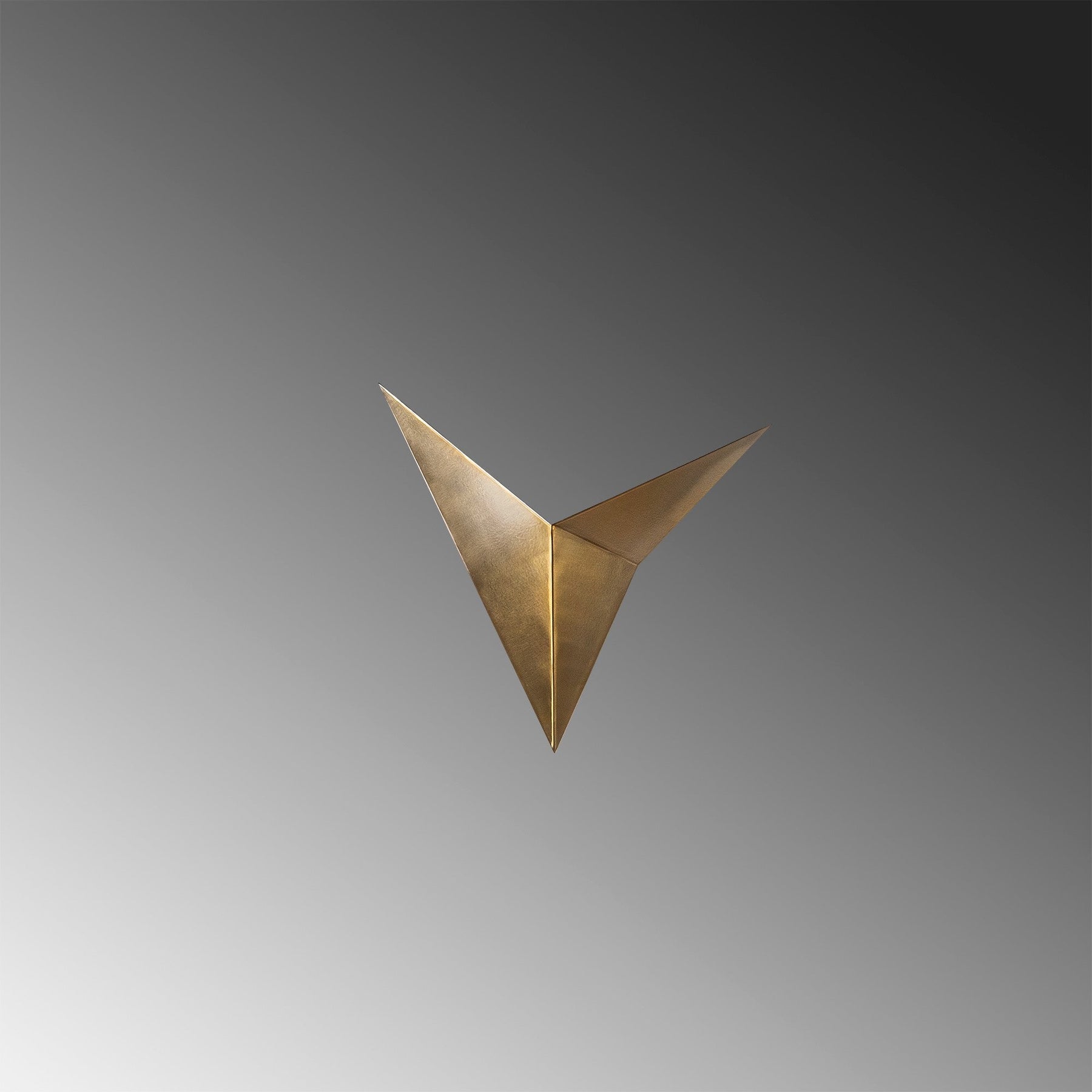 Aplica de perete Bird - 3203, metal, auriu, 34x5x34 cm