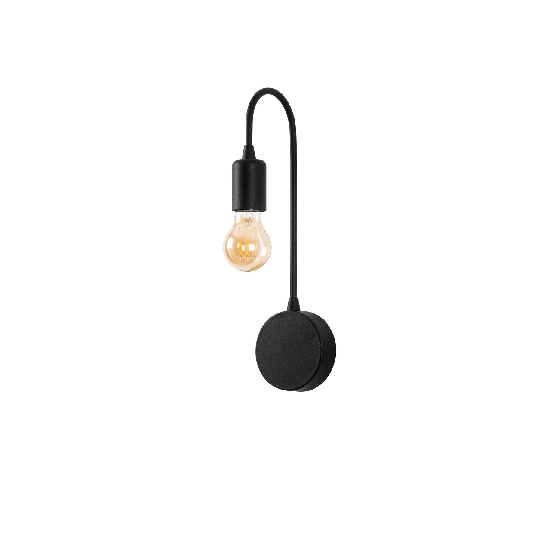 Lampa de perete Baston-3280, negru, metal, 10x14x38 cm