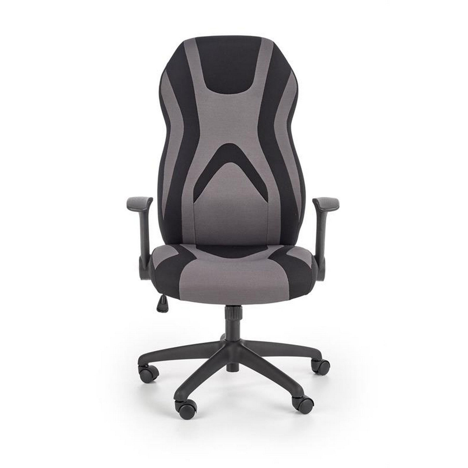 Scaun birou Jofrey, negru/gri, 66x64x109/117 cm