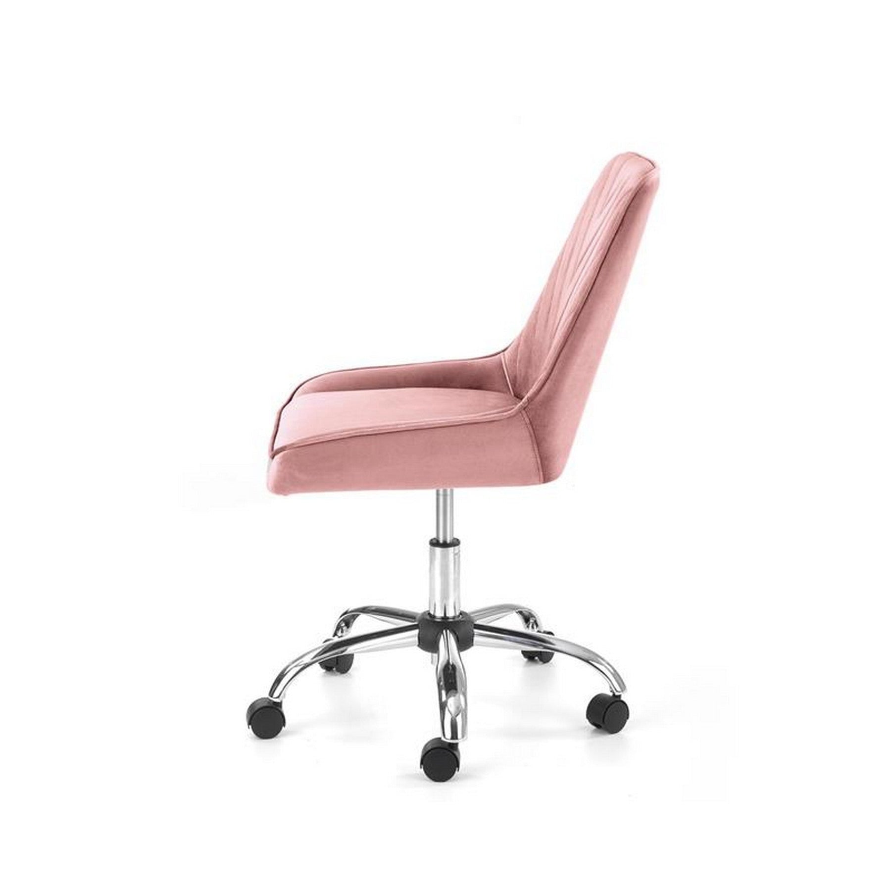 Scaun ergonomic pentru birou Rico, roz, 51x54x81/91cm