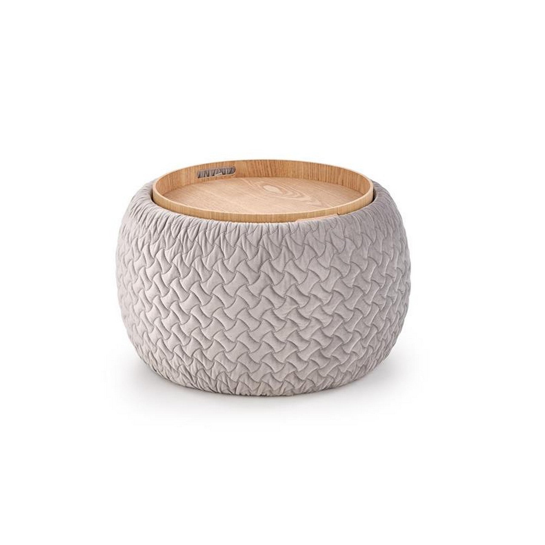 Taburet multifunctional gri Bono, cu spatiu pentru depozitare, 54x37 cm