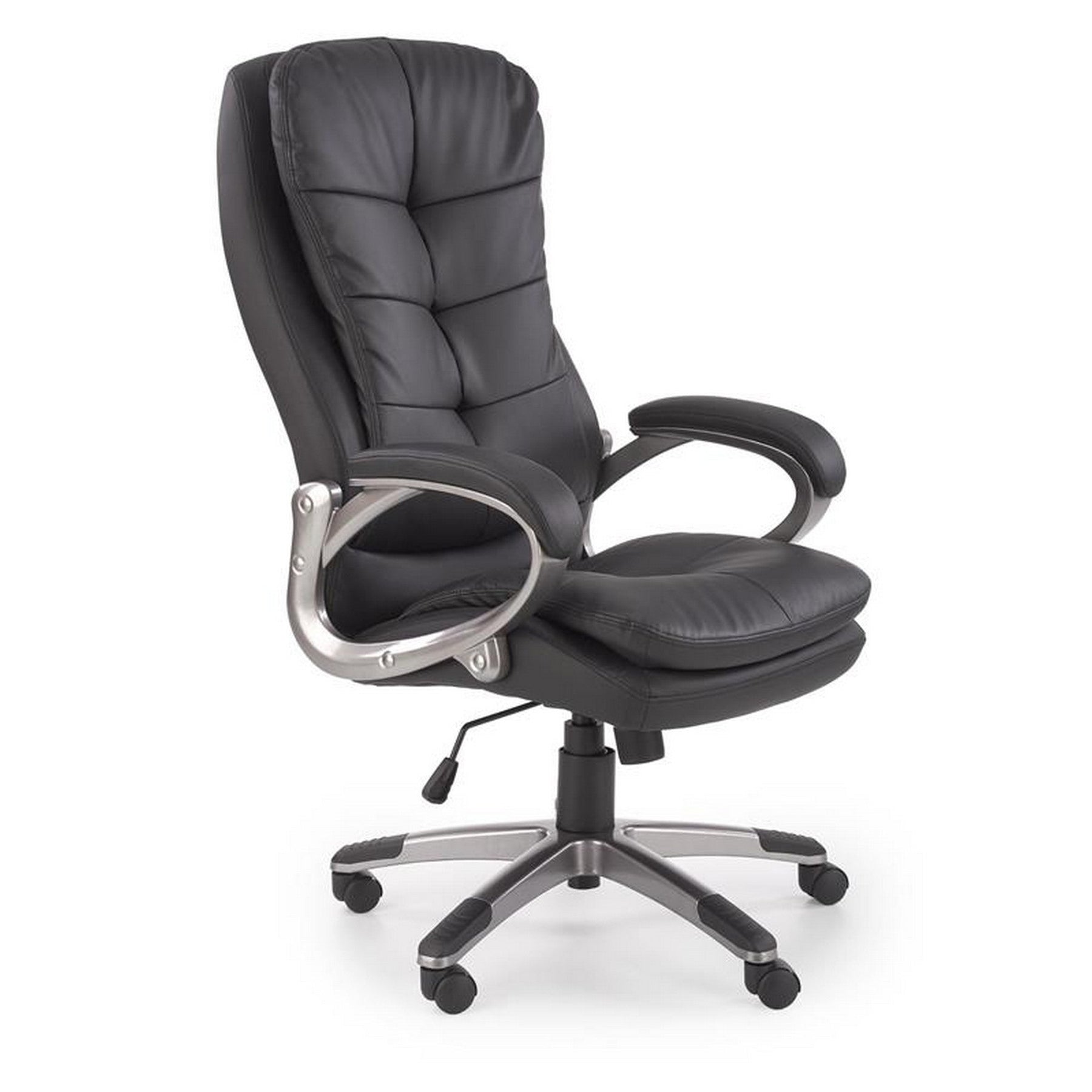 Scaun birou Preston, negru, 68x72x114/124 cm