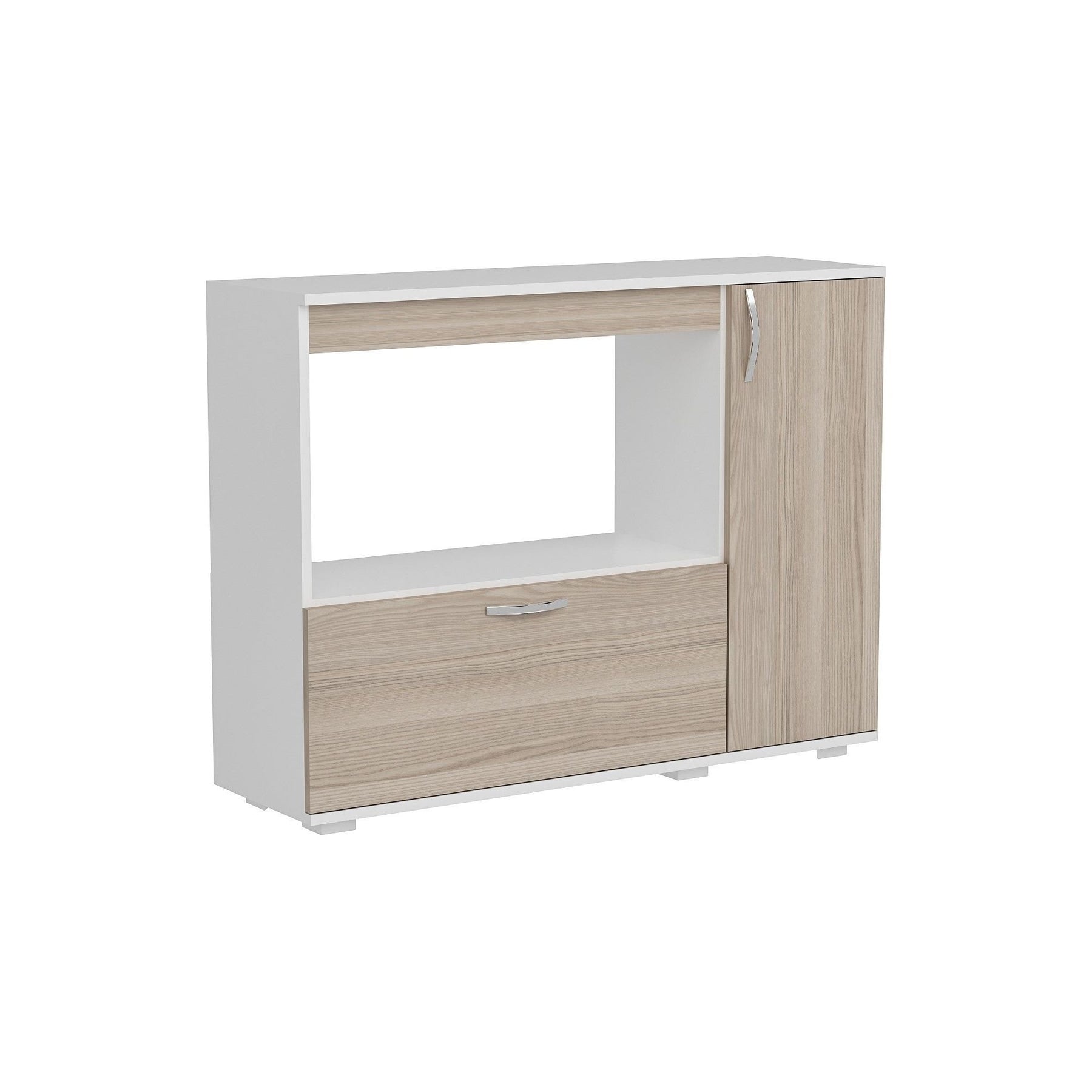 Dulap bucatarie Charlotta, stejar/alb, PAL, 118x35x90 cm