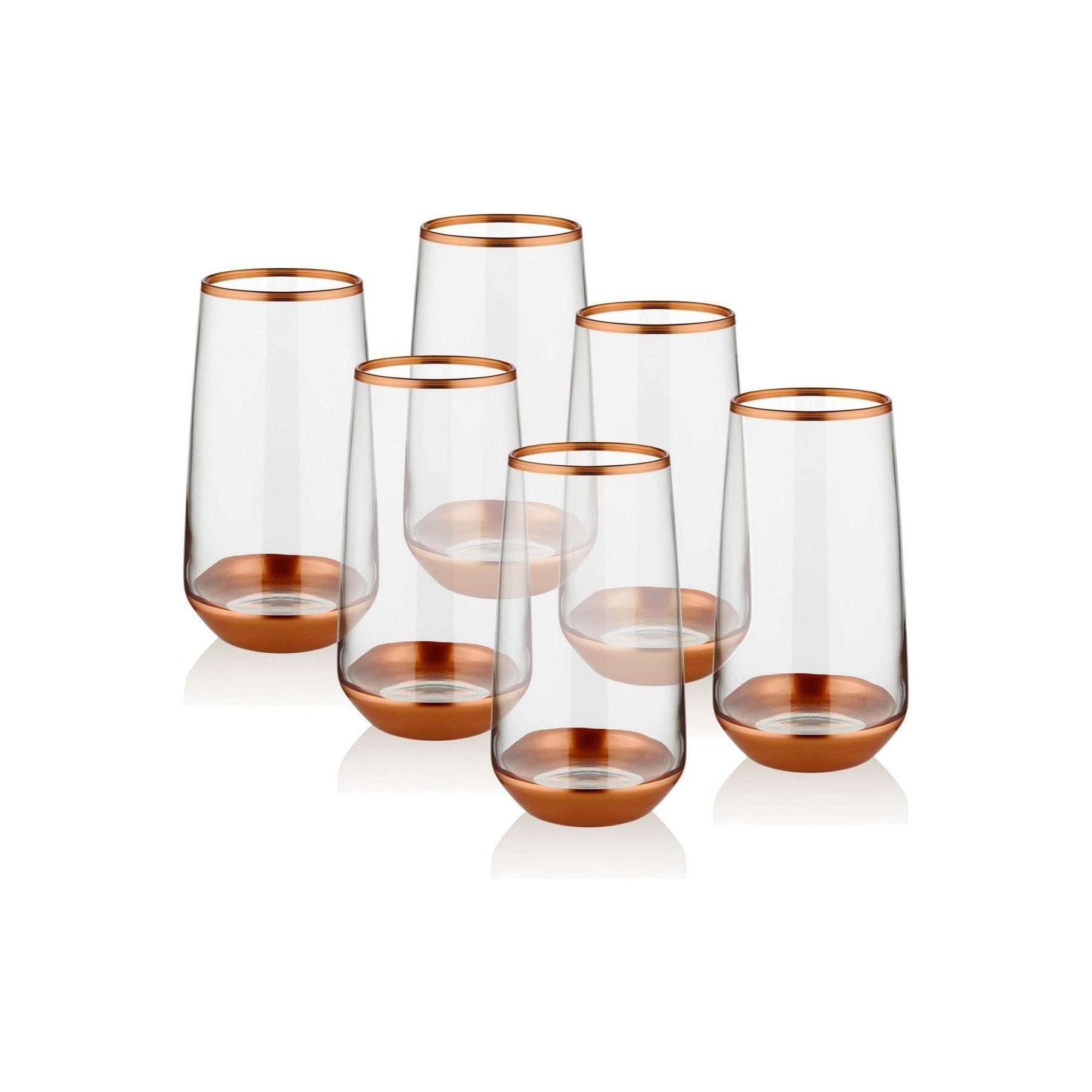 Set 6 pahare GLM0008, sticla 100%, 15x7x7 cm