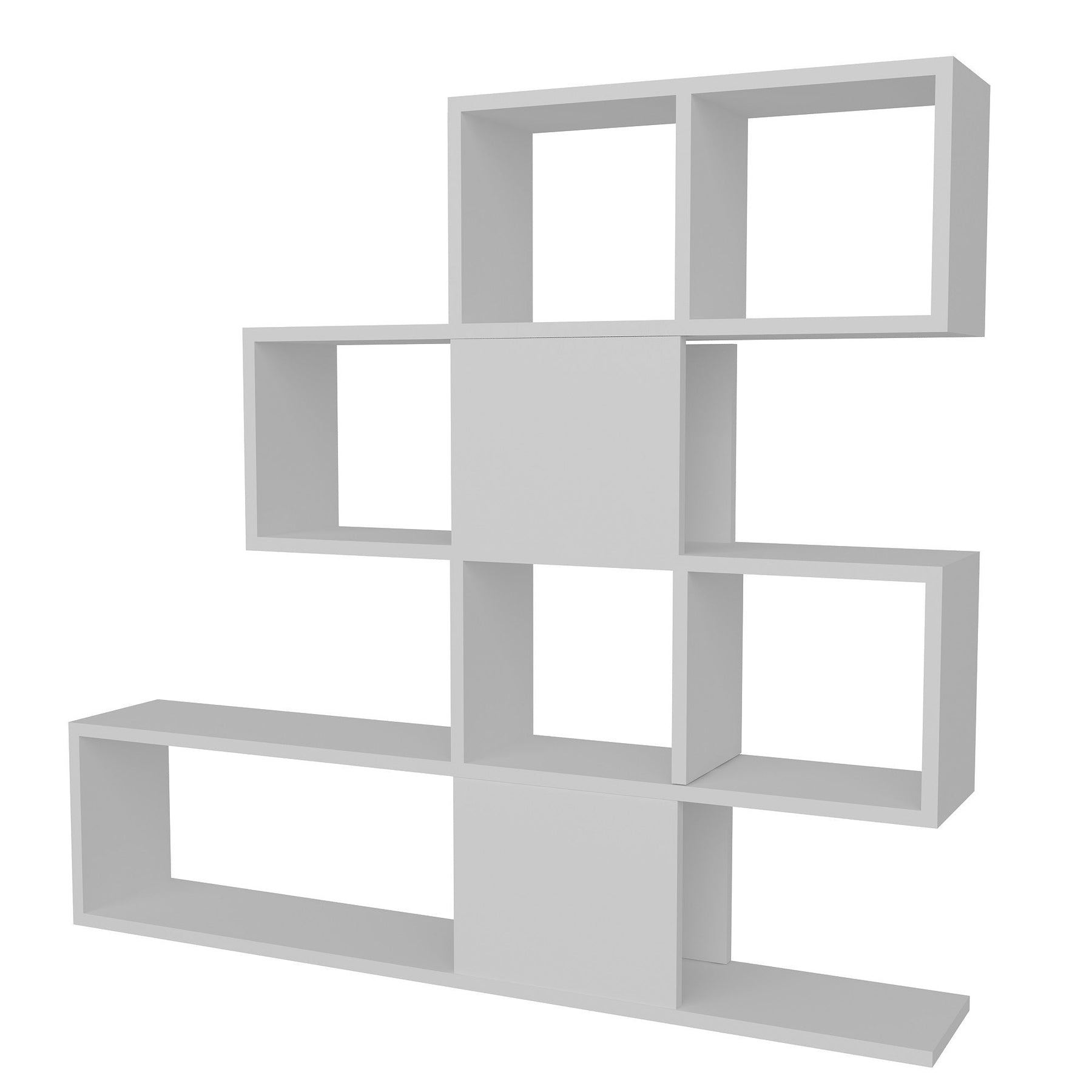 Biblioteca Karlin, din PAL melaminat, alb, 120x20x109 cm