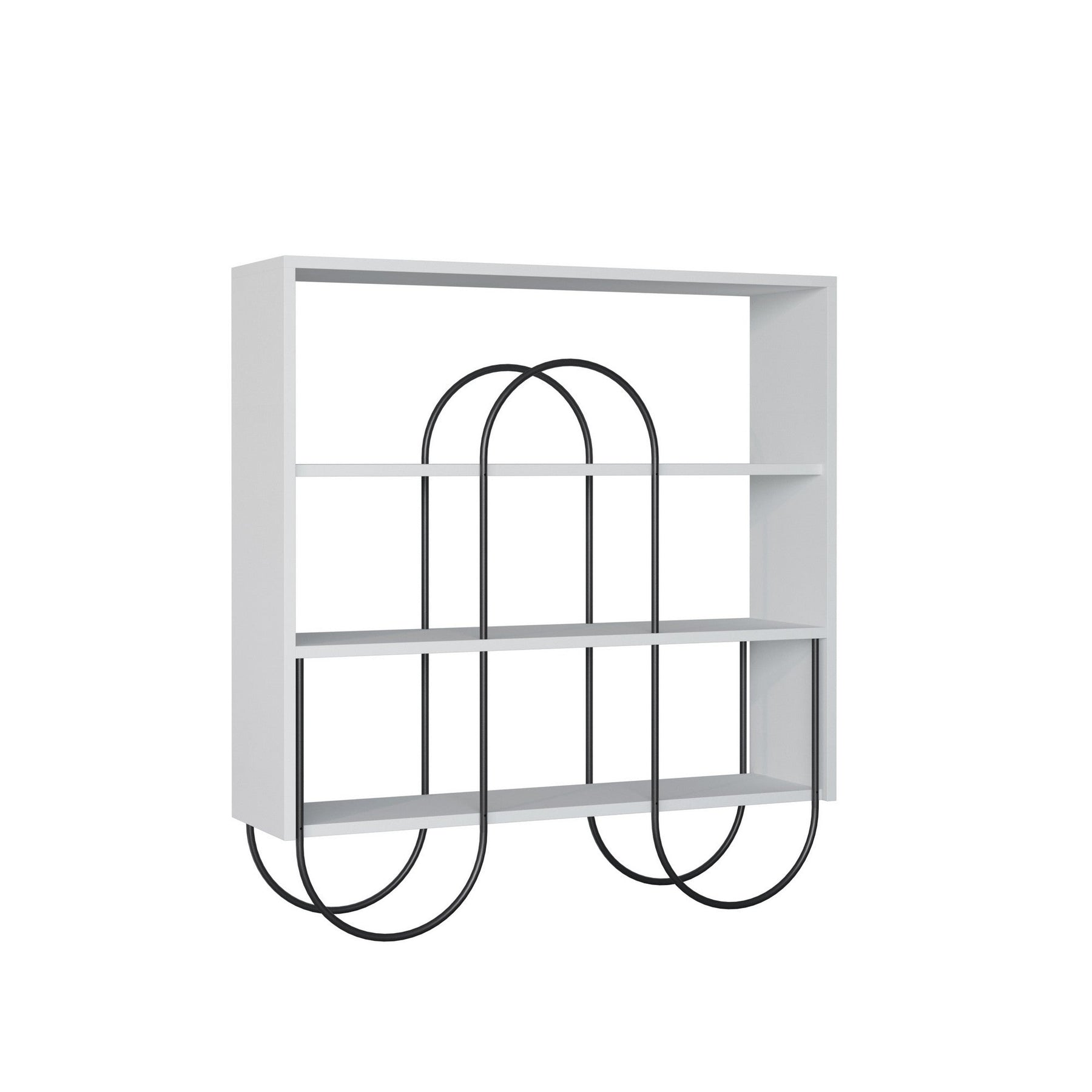 Consola Norfolk, alb, PAL/metal, 96x25.5x99 cm
