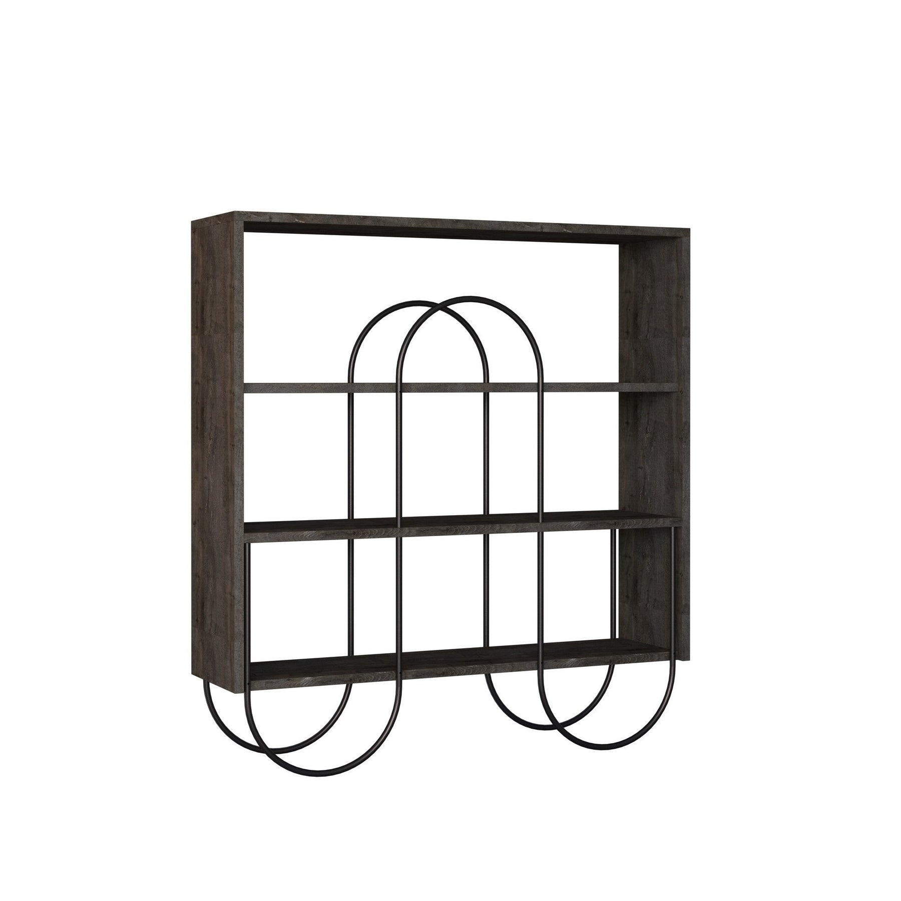 Consola Norfolk, maro, PAL/metal, 96x25.5x99 cm