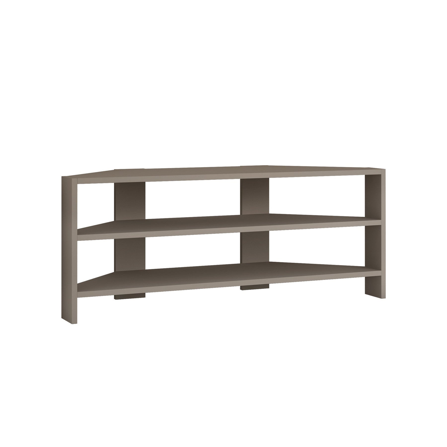 Comoda TV Thales Corner, bej, PAL melaminat, 114x36x45 cm