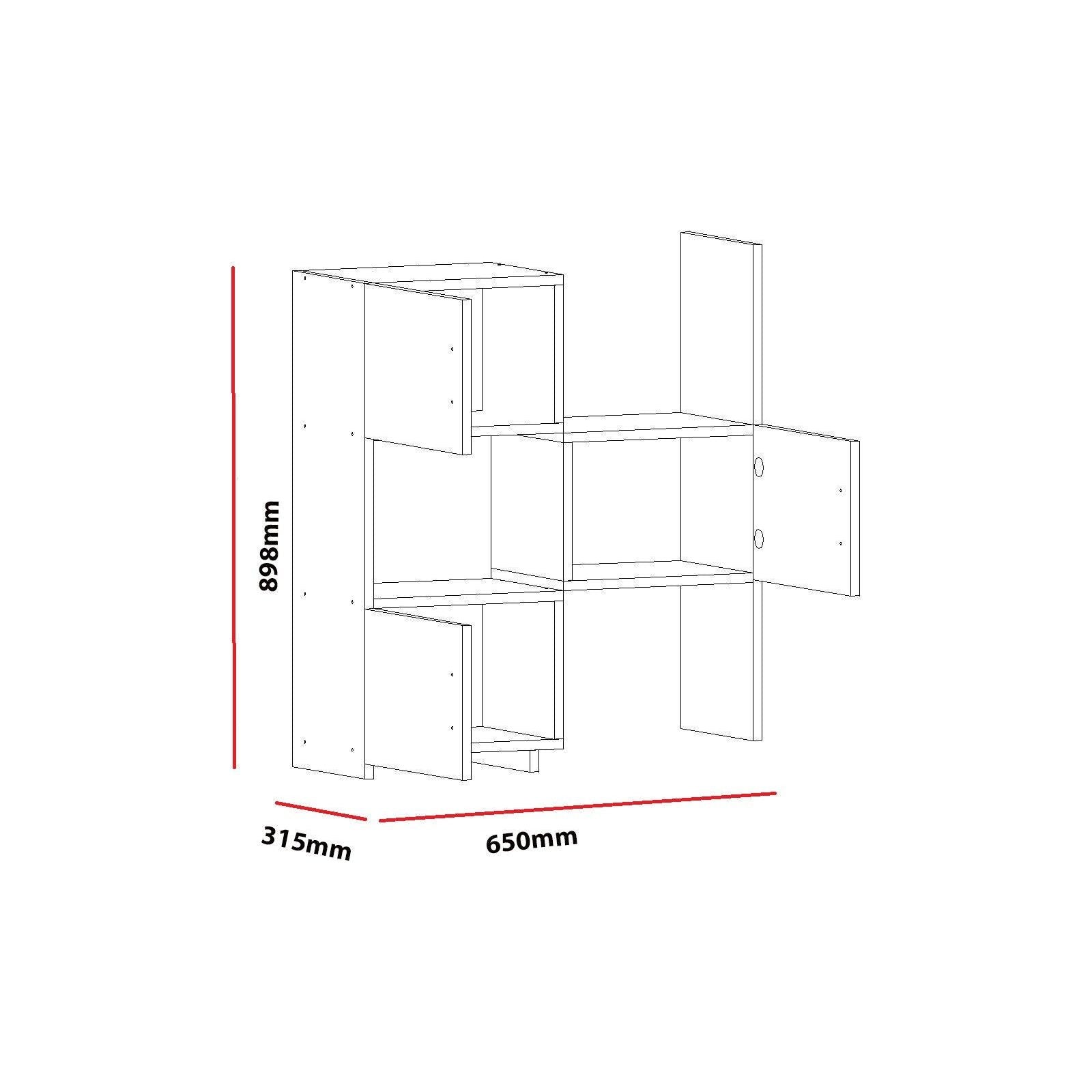 Dulapior Anna, din PAL melaminat, alb, 65x90x31.5 cm