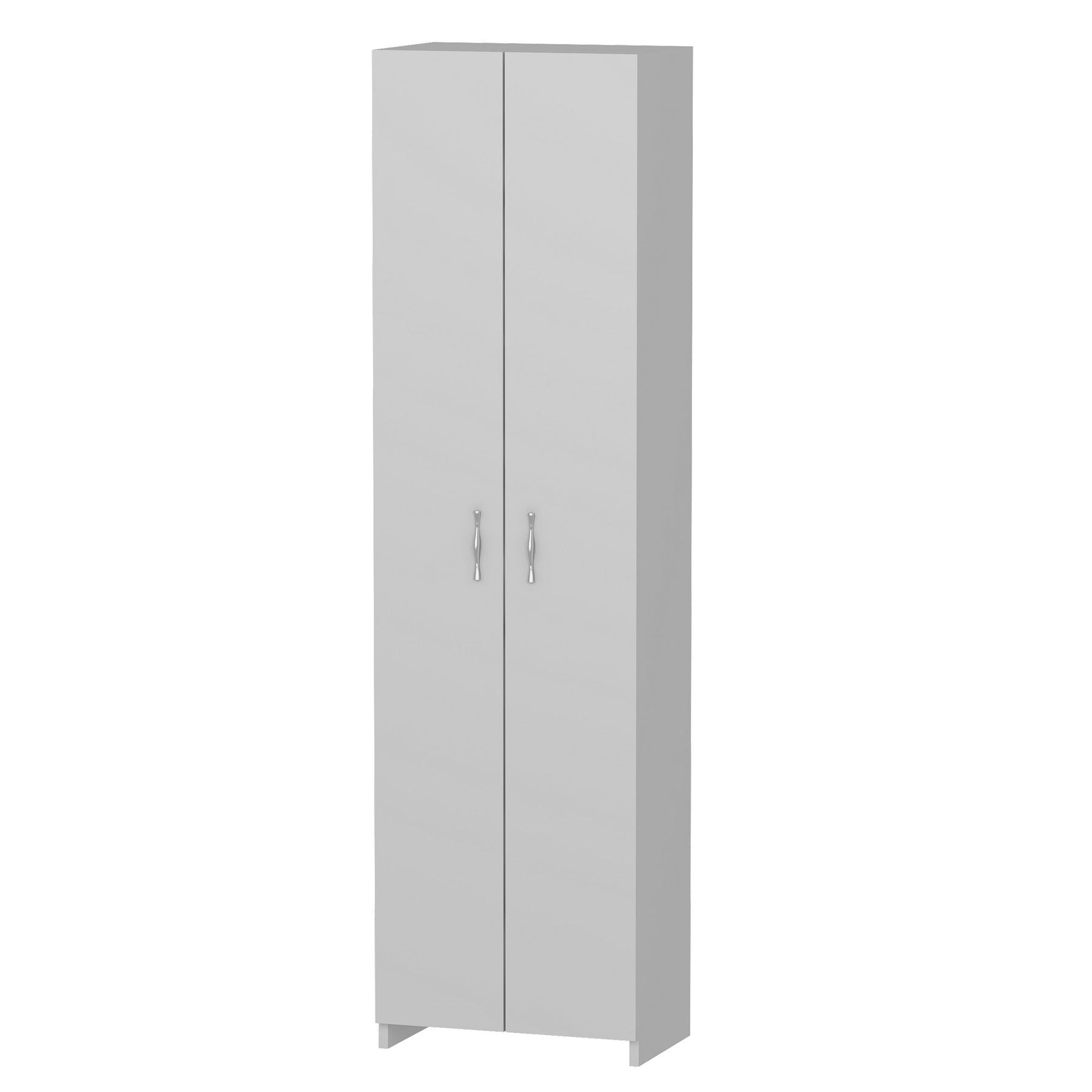 Dulap multifunctional Atlantis, din PAL melaminat, alb, 49x30x182 cm