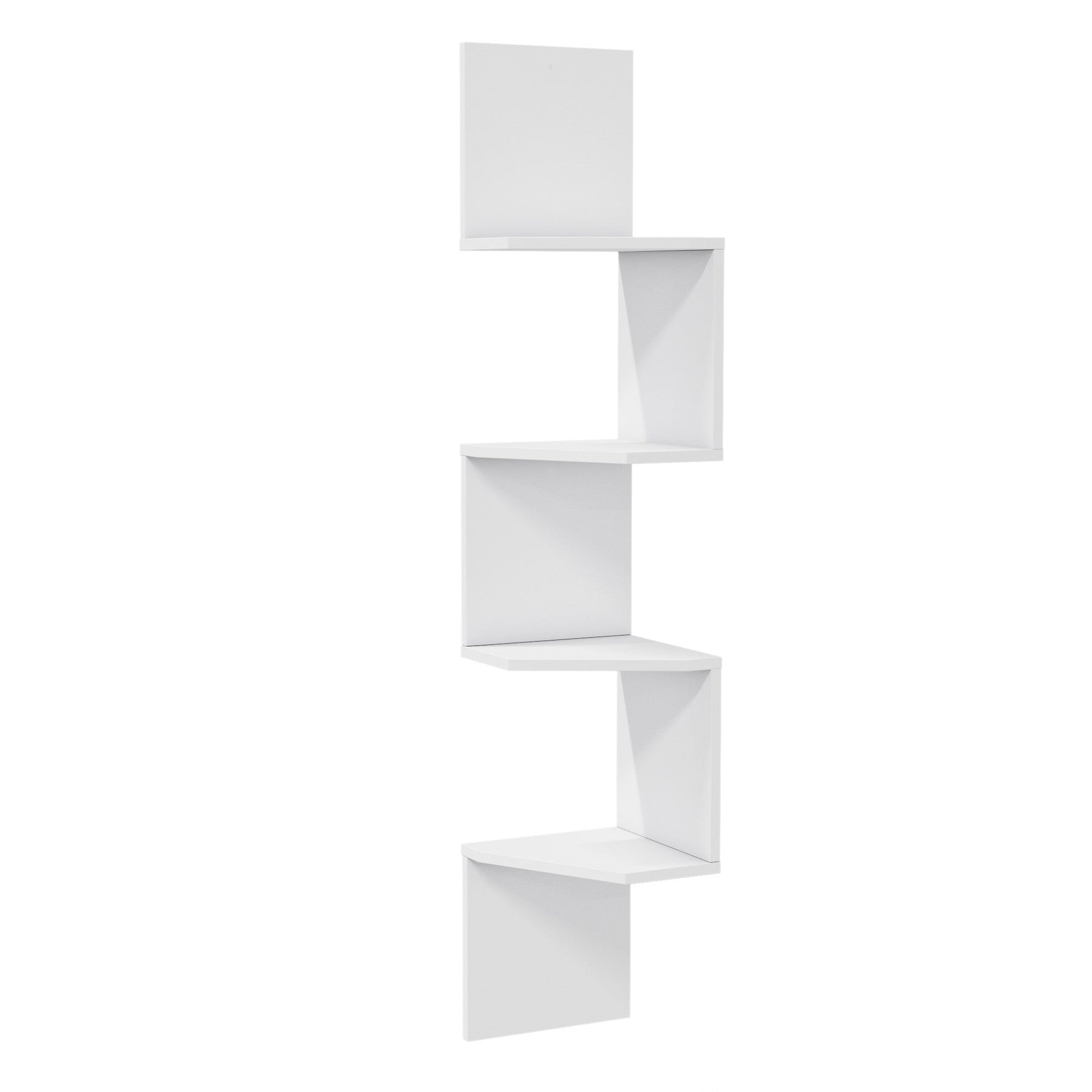 Biblioteca Desaldo, alb, PAL, 30x30x155 cm
