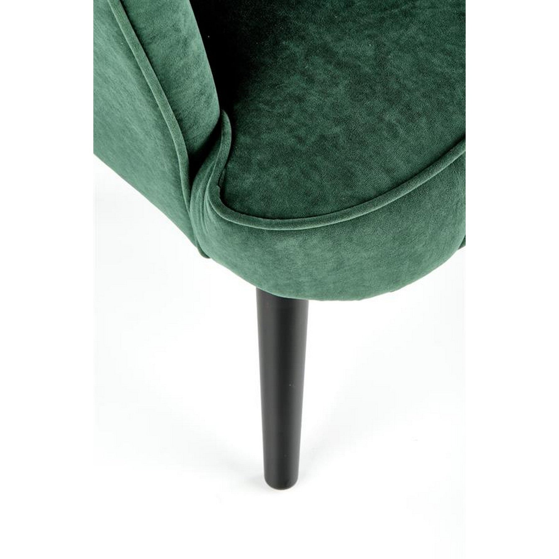 Fotoliu clasic Delgado, catifea verde, 75x70x100 cm