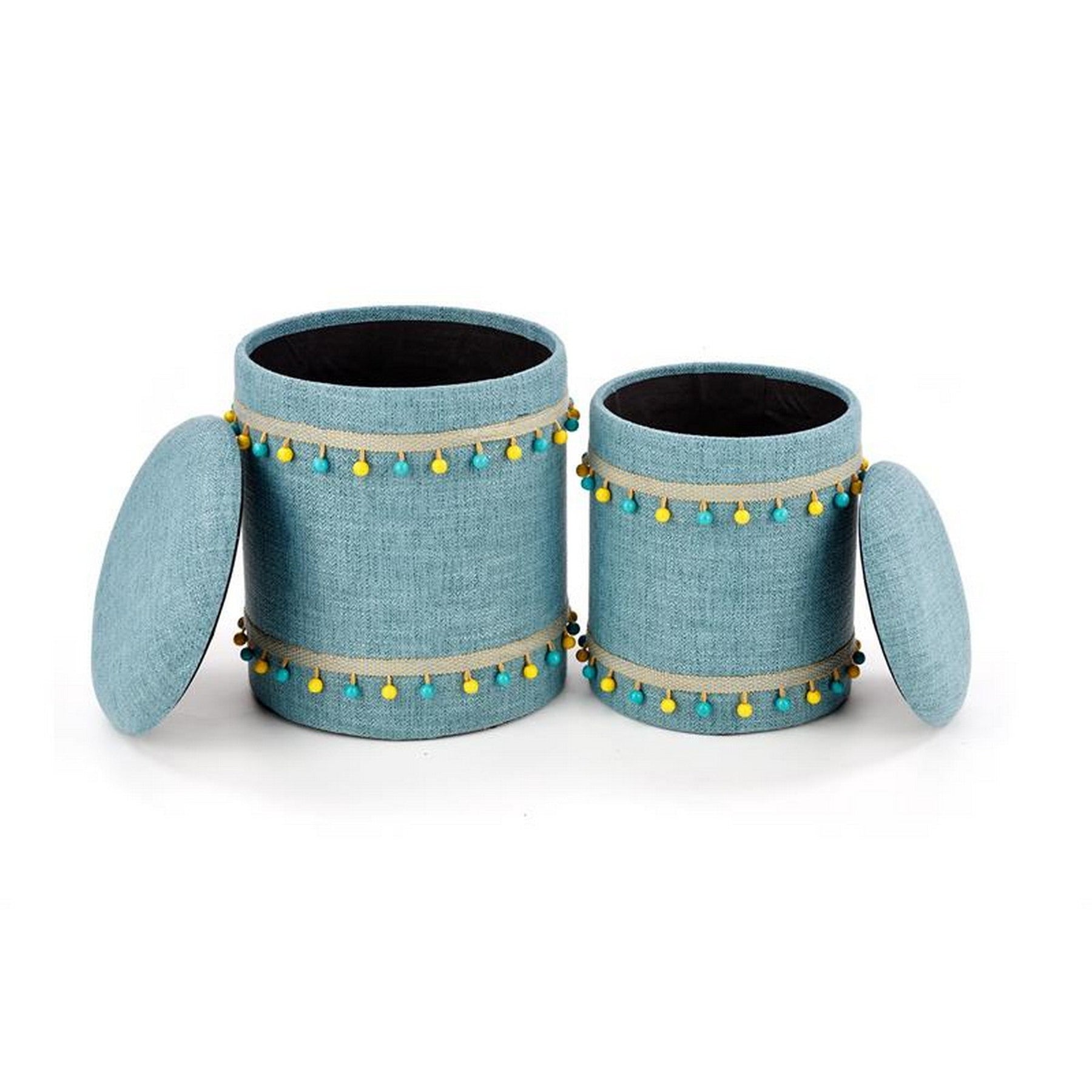 Set 2 tabureti Grado, albastru deschis