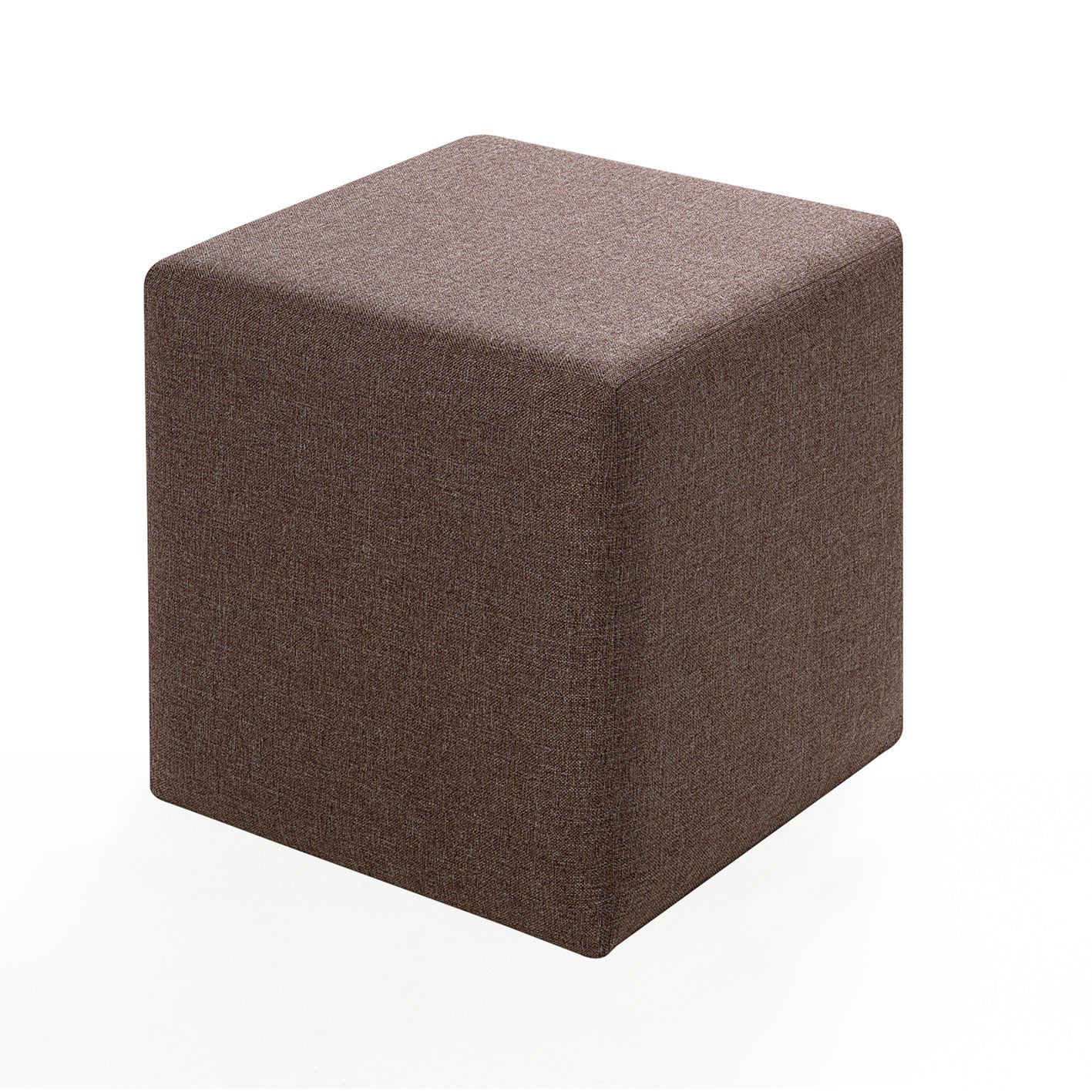 Taburet Kare, maro, lemn/material textil, 40x42x40 cm