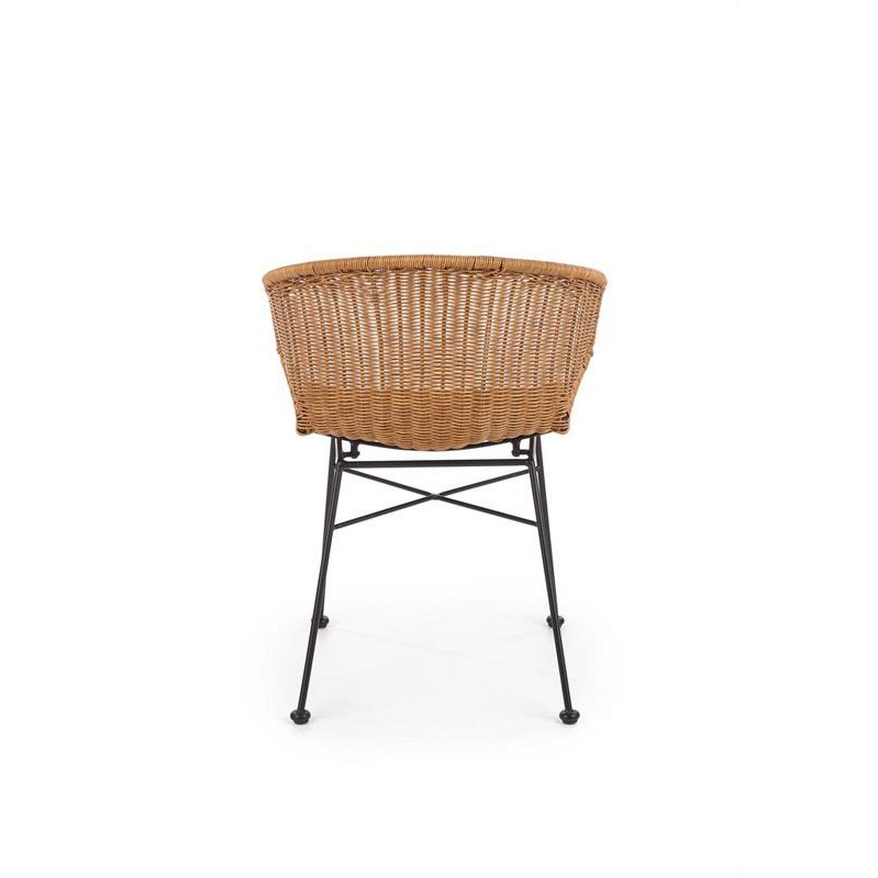 Scaun K407, ratan sintetic, 56x51x77 cm