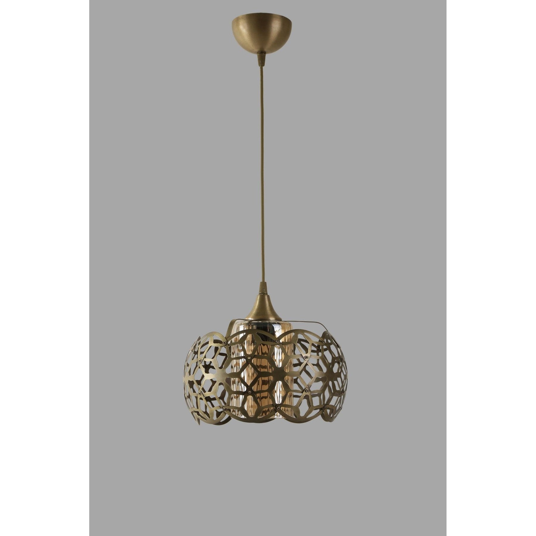 Lustra Nevra, cadru metalic/sticla, 26x65 cm