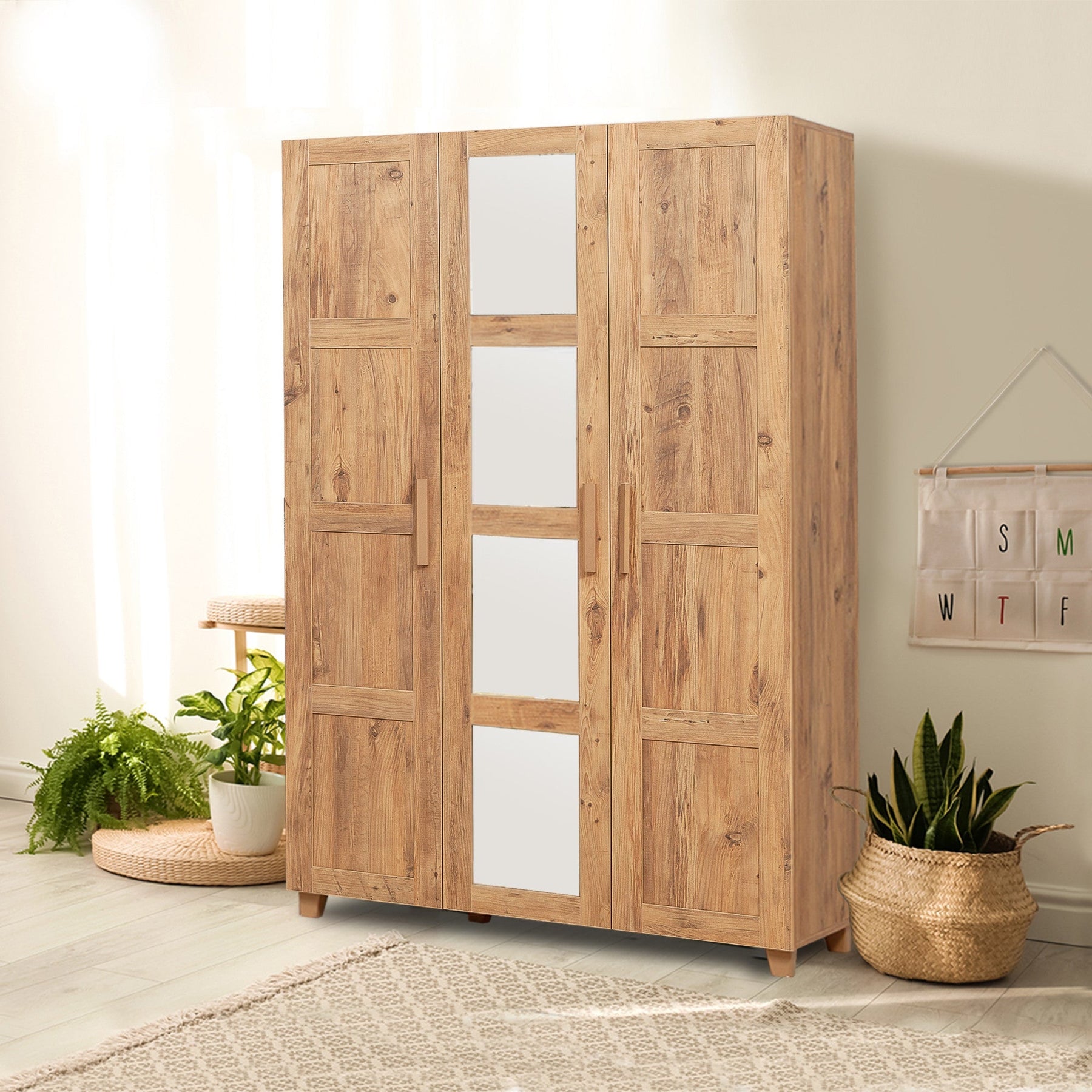 Dulap Hedera 2, din PAL melaminat, atlantic, 120x48x189 cm