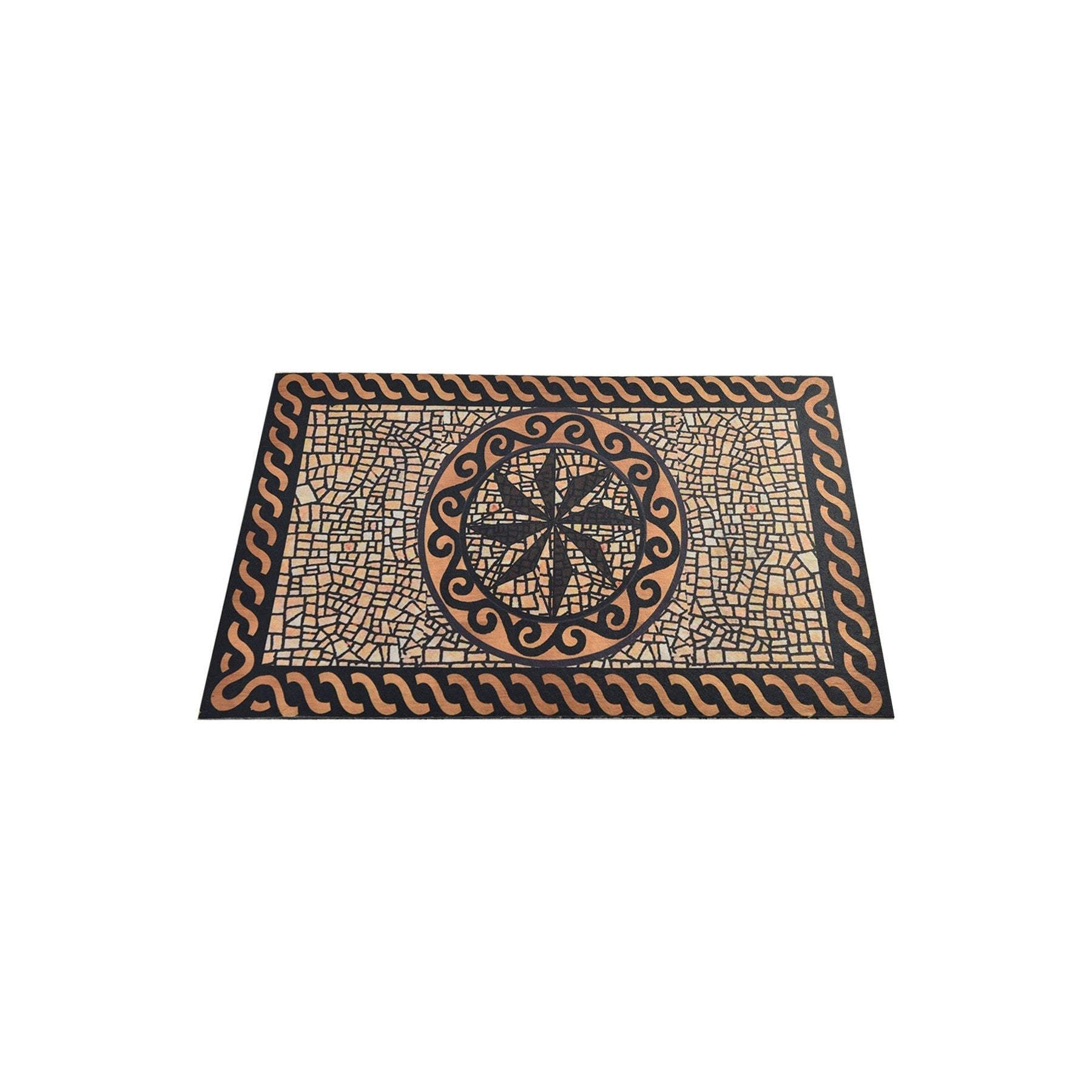 Covoras Loft, 40x60 cm, forma dreptunghiulara, material PVC, maro