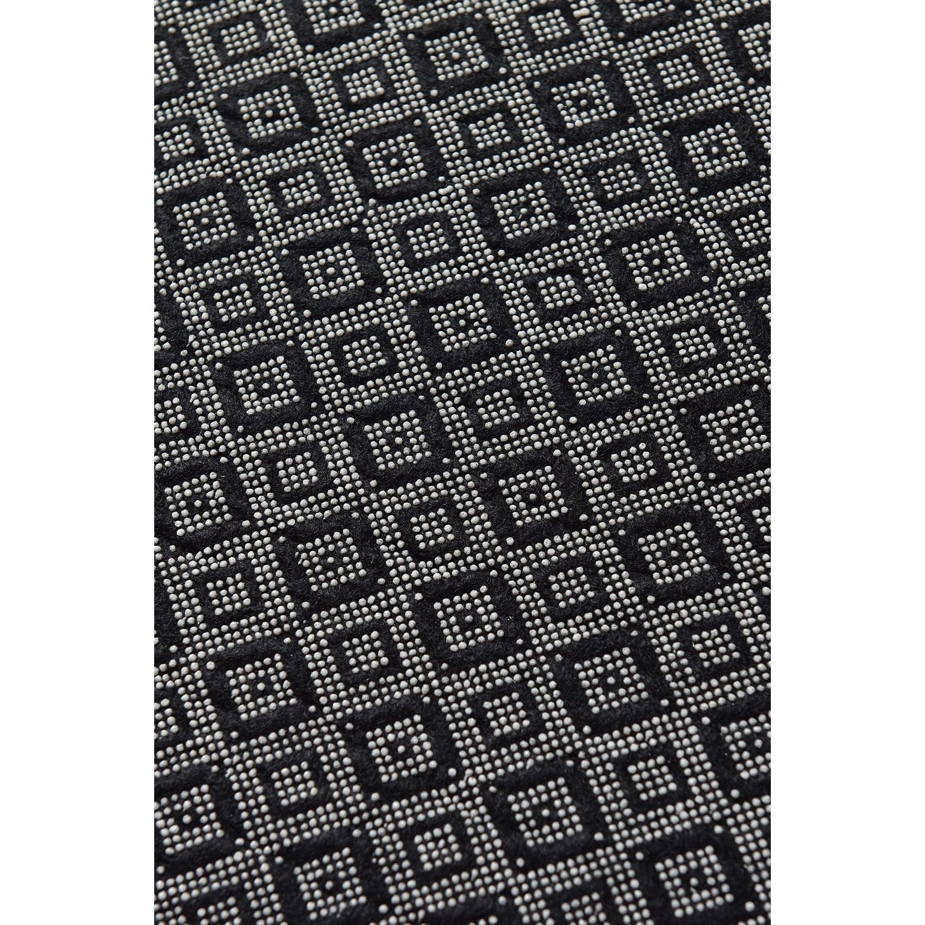 Covor Buio Djt Cap, 140 cm, forma rotunda, catifea/poliester, negru/alb