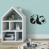 Decoratiune perete Psi a2, negru, metal, 52x31 cm