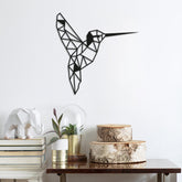 Accesoriu decorativ Bird, negru, metal, 44x44 cm
