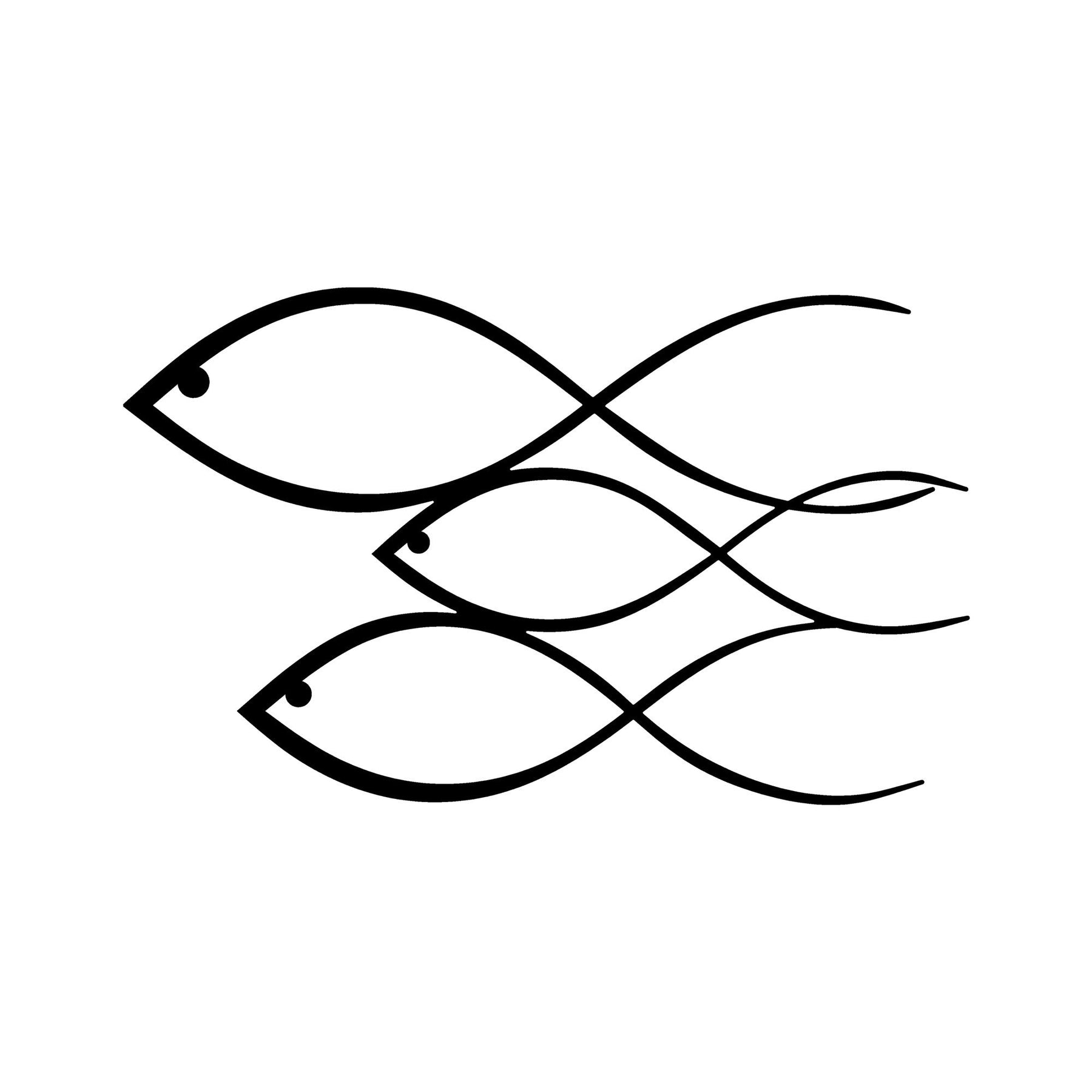 Decoratiune perete Fish, metal 100%, pesti, 50 x 30 cm