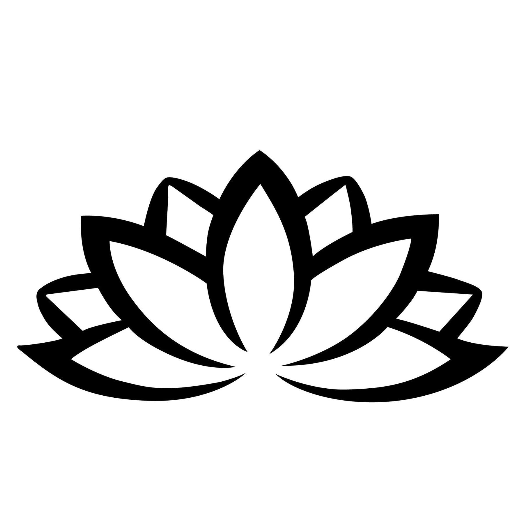 Accesoriu decorativ Lotus Flower 2, negru, metal, 60x35 cm