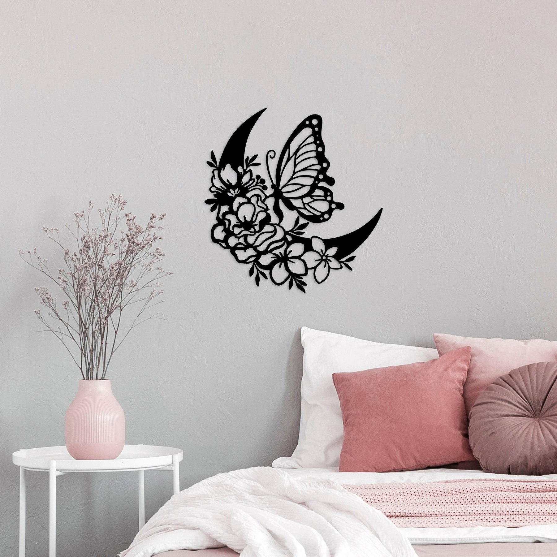 Accesoriu decorativ 891TNL2020, negru, metal, 47x2x49 cm