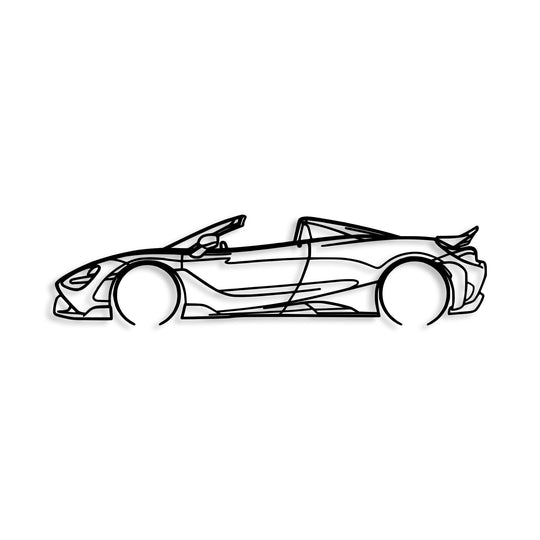 Accesoriu decorativ McLaren 720S, negru, metal, 70x17 cm