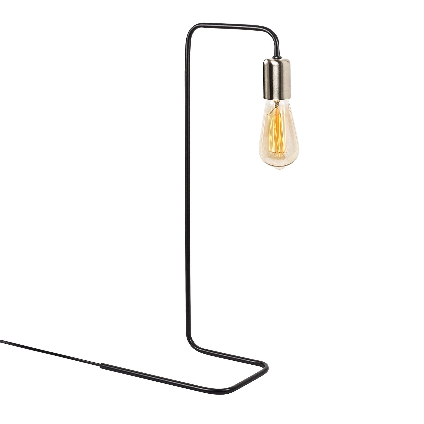Veioza Denge-3440, negru/nichel, metal, 28x55 cm
