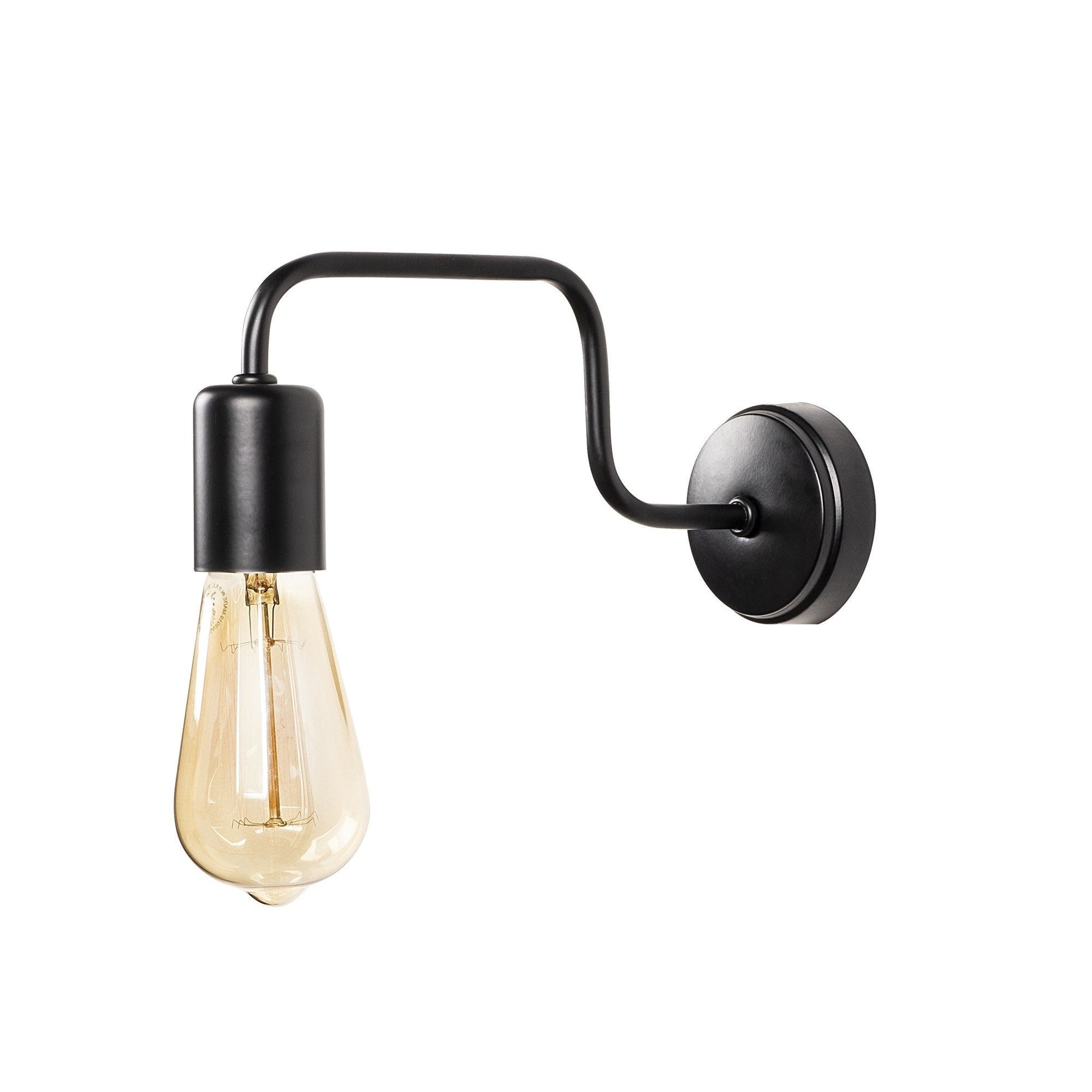 Lampa de perete Denge-3433, negru, metal, 4x28x11 cm