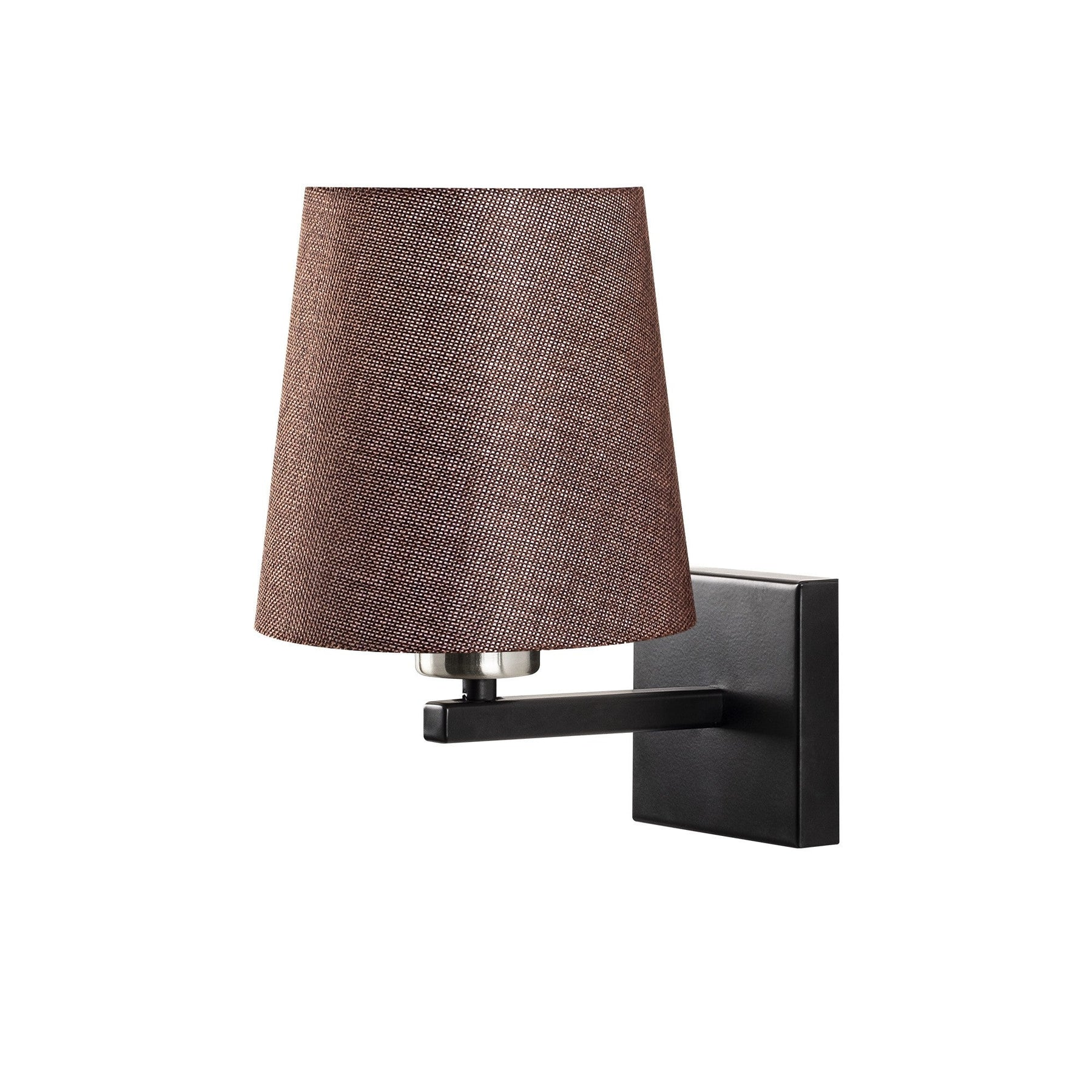 Lampa de perete 4663, negru, metal/material textil, 18x24x30 cm