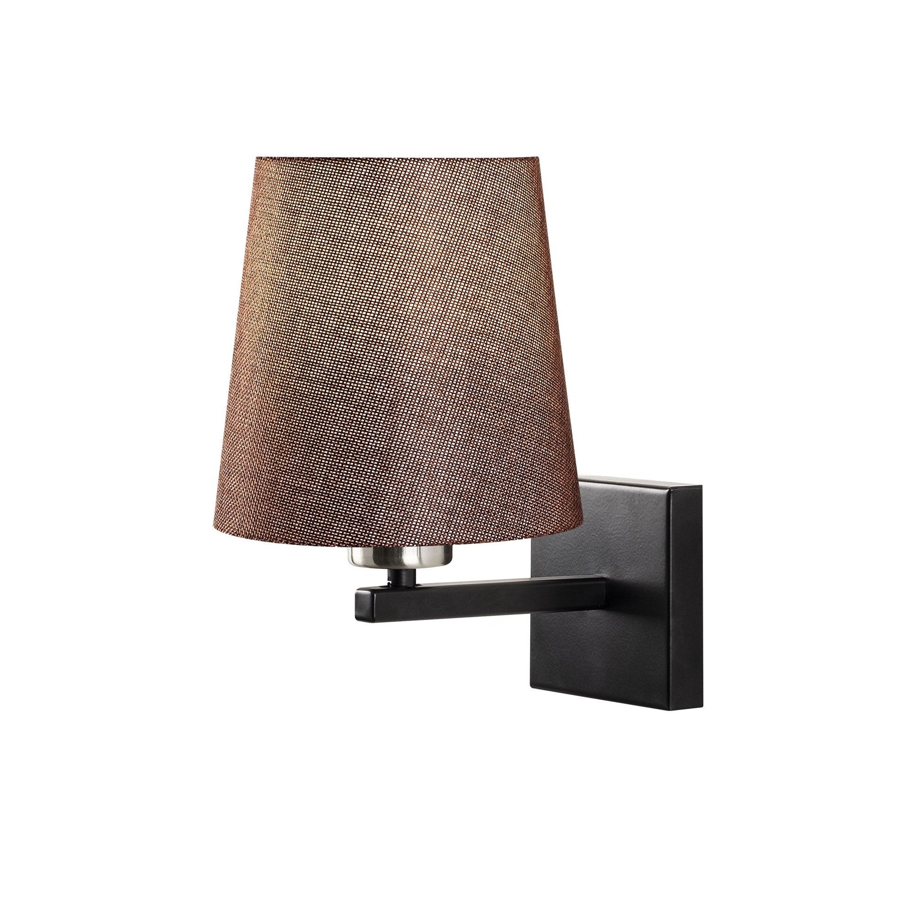 Lampa de perete 4663, negru, metal/material textil, 18x24x30 cm