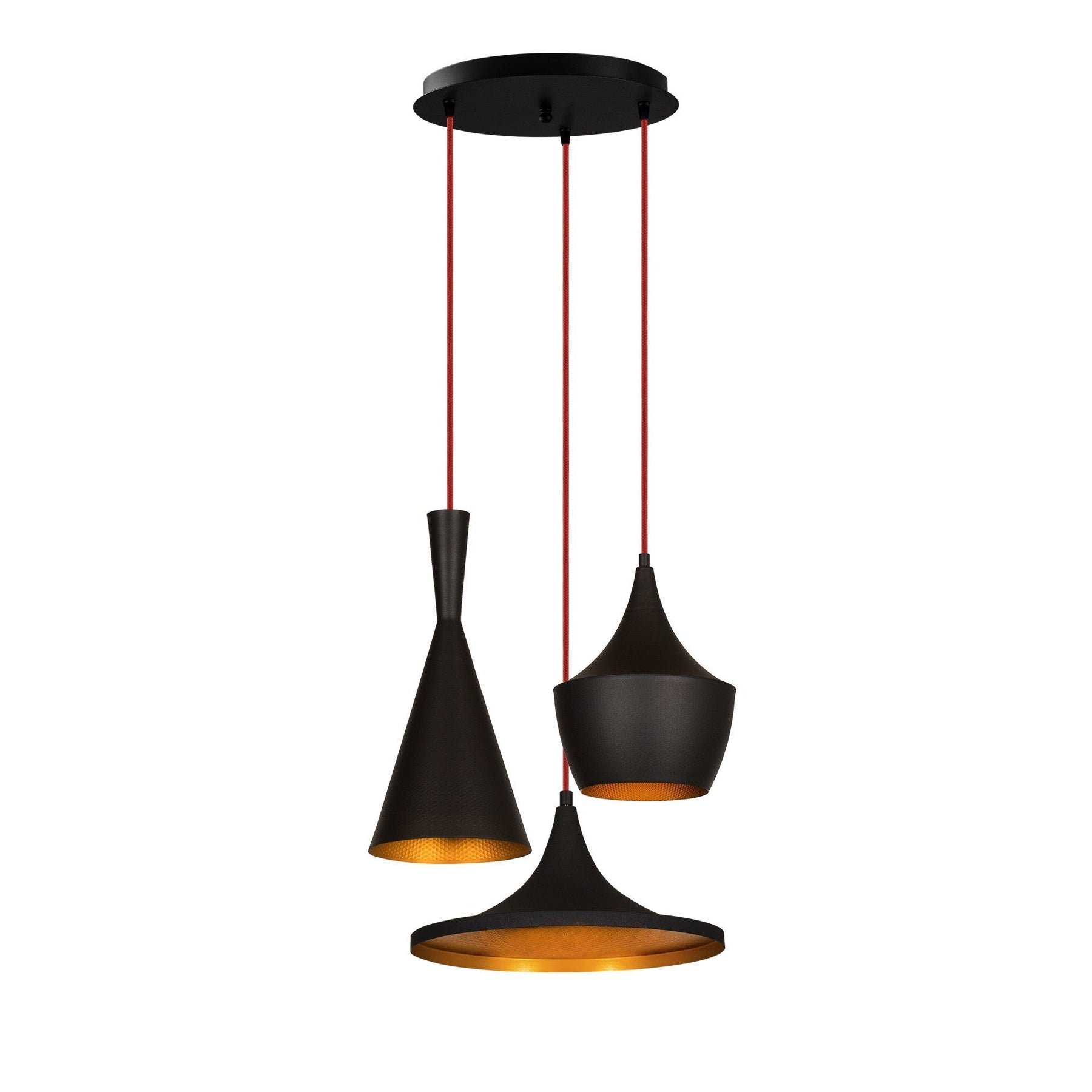 Lustra Elmas-3556, negru, metal, 51x130 cm