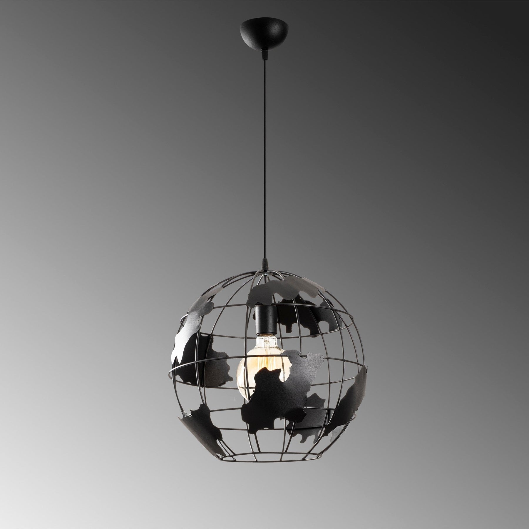 Lustra Fellini, MR - 822, cadru metalic, negru, 40x110 cm