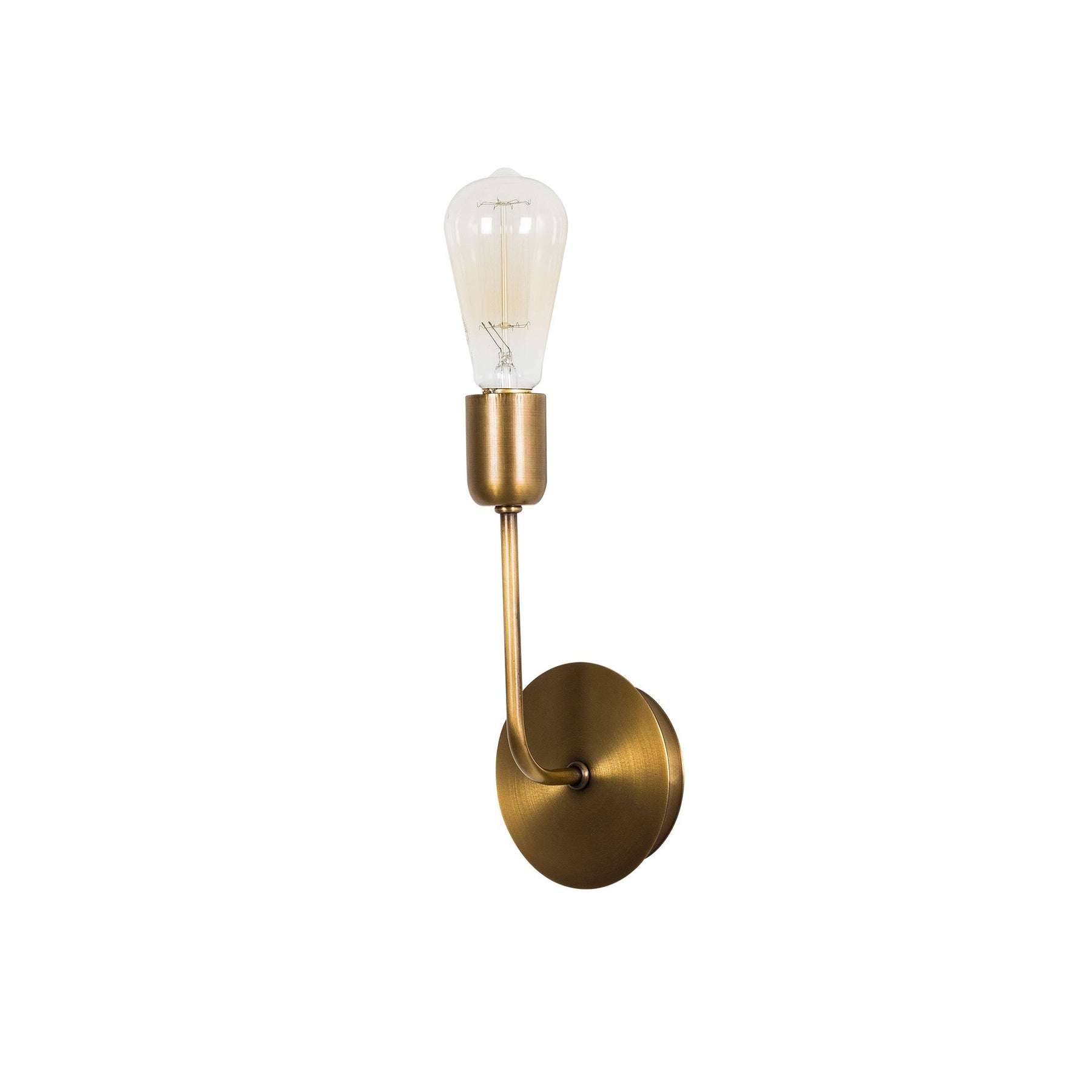 Lampa de perete Dartini, MR - 1007, corp metalic/sticla, auriu, 6x12x27 cm