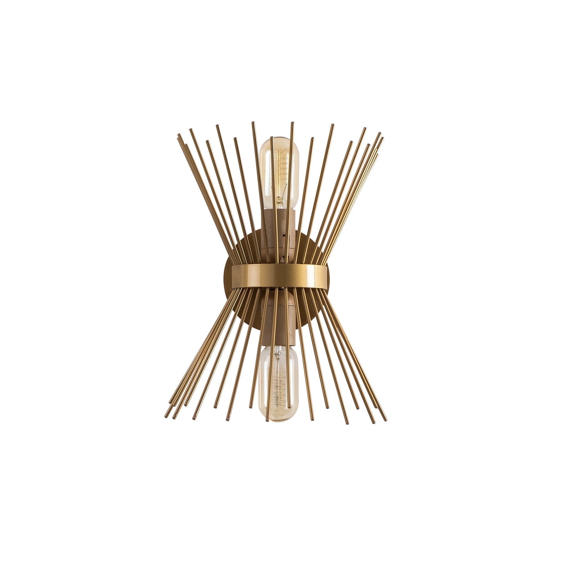 Lampa de perete Kirpi, 3092, cadru metalic, auriu, 23x16x33 cm
