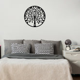 Accesoriu decorativ Ağaç 3, negru, lemn, 58x58 cm