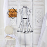 Accesoriu decorativ Fashion, negru/stejar, lemn/metal, 54x54 cm