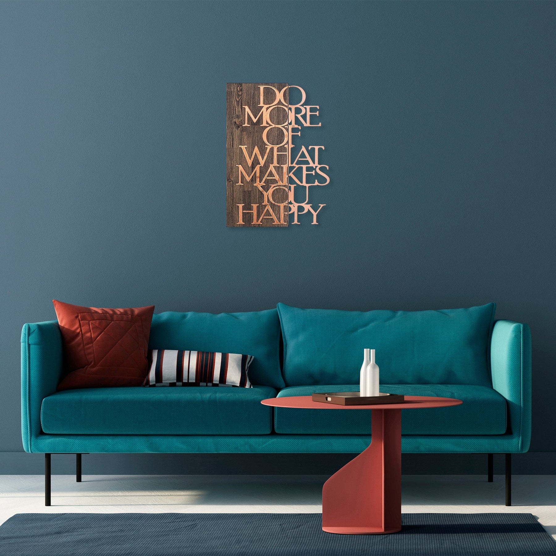 Accesoriu decorativ 899SKL2237, auriu, metal/lemn, 42x58 cm