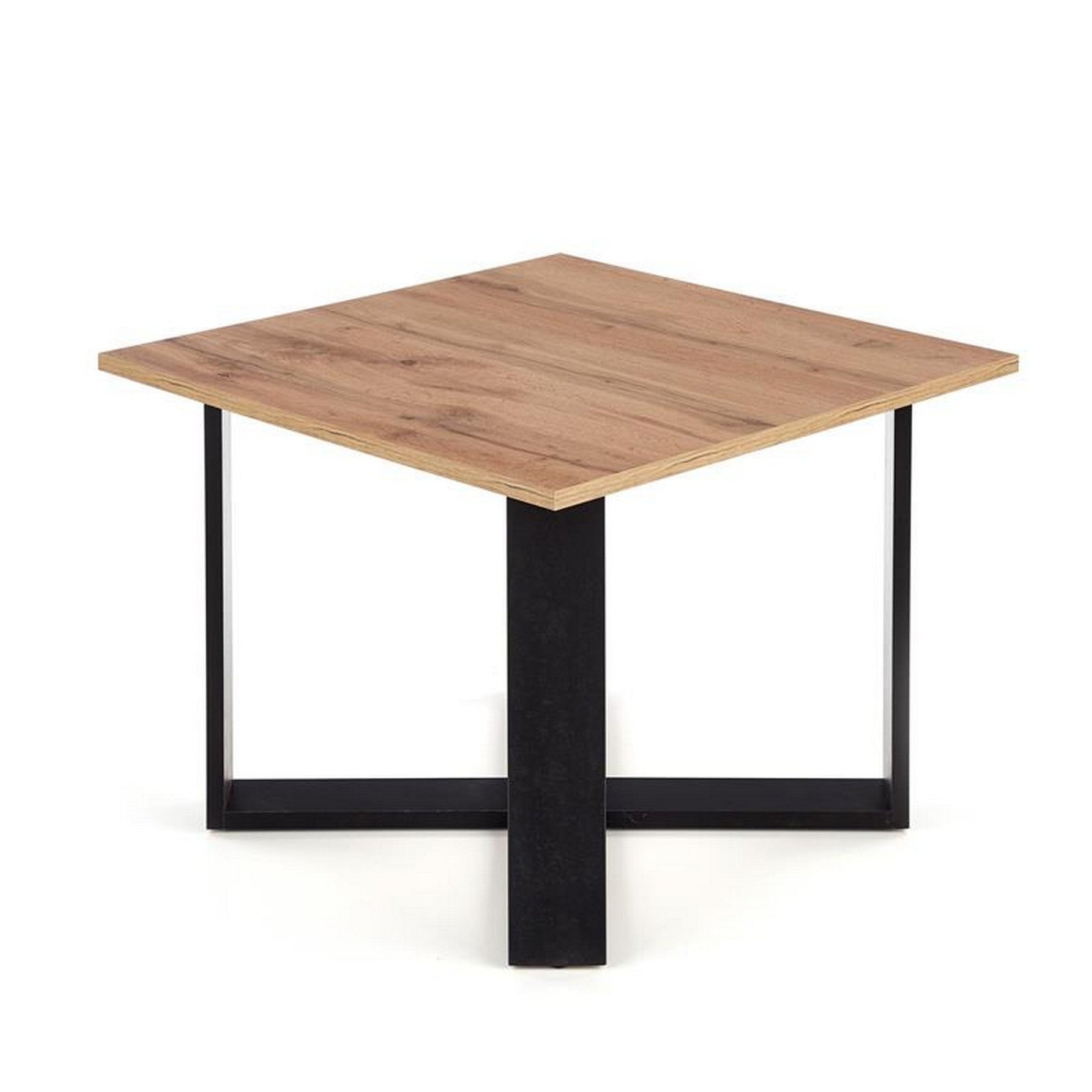 Masuta cafea Cross, stejar wotan/negru, 67x67x50 cm