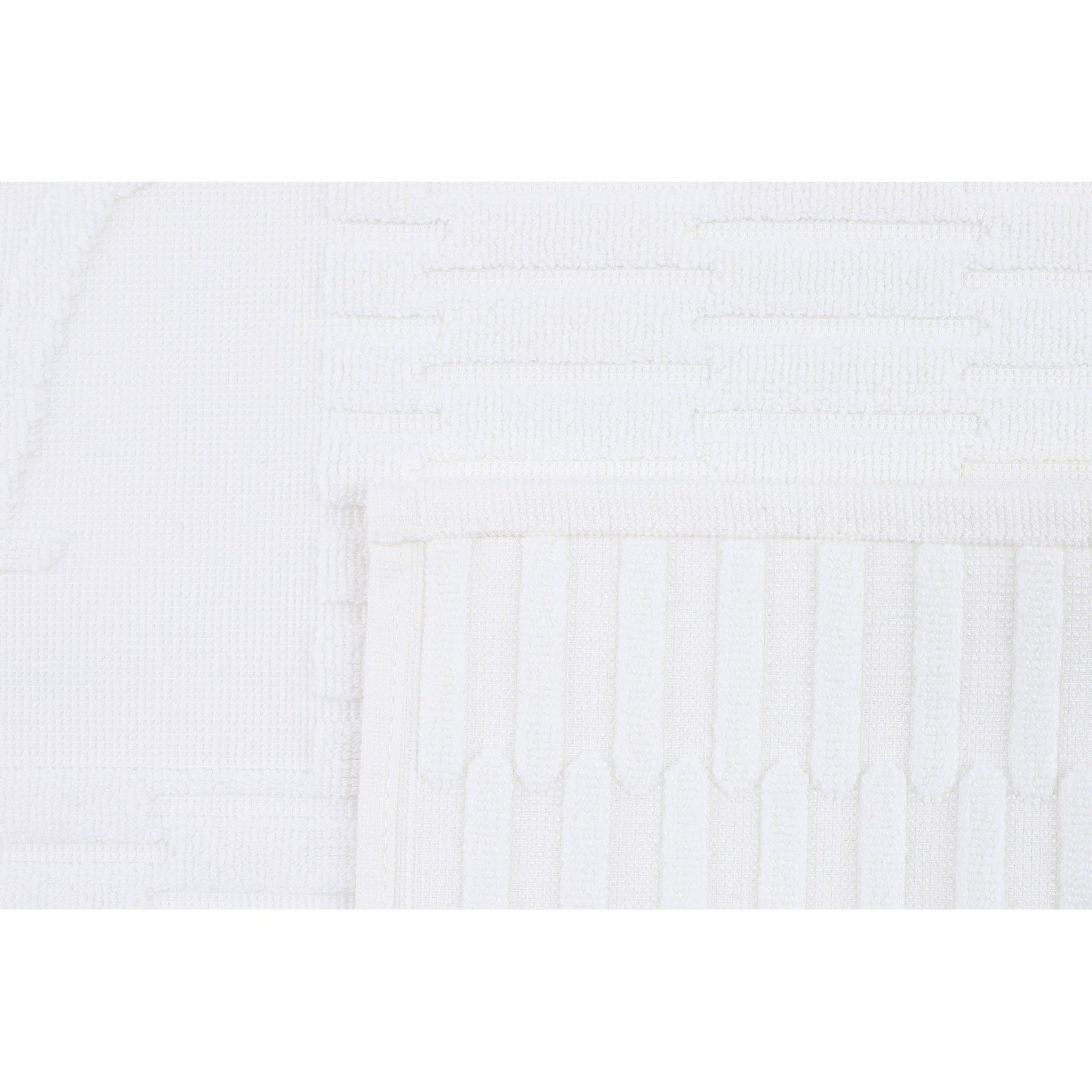 Set 4 prosoape bucatarie Linda, 50x70-90x145 cm, material bumbac, alb/bej
